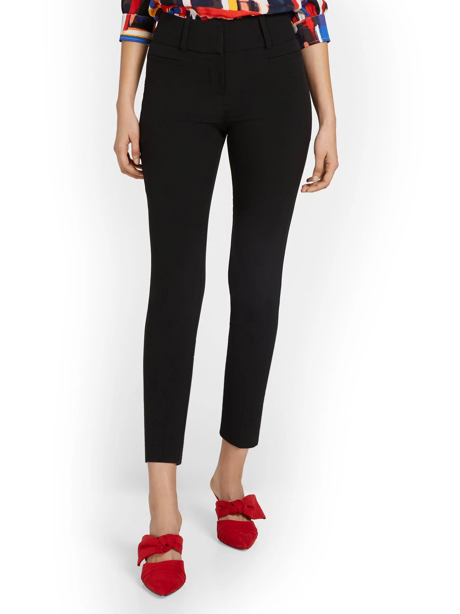 Petite High-Waisted Modern Fit Ankle Pant - Essential Stretch - Image 2