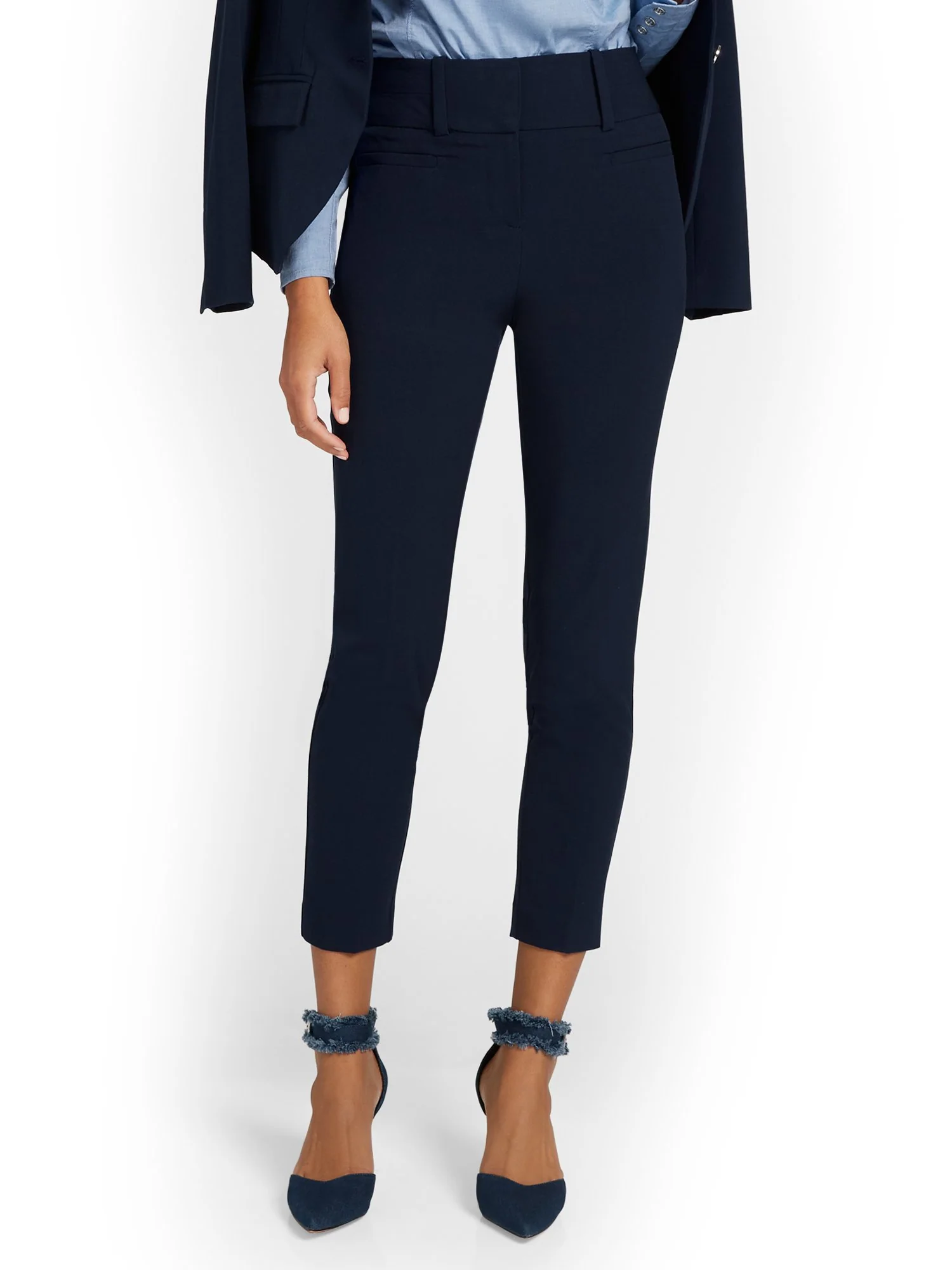 Petite High-Waisted Modern Fit Ankle Pant - Essential Stretch - Image 6
