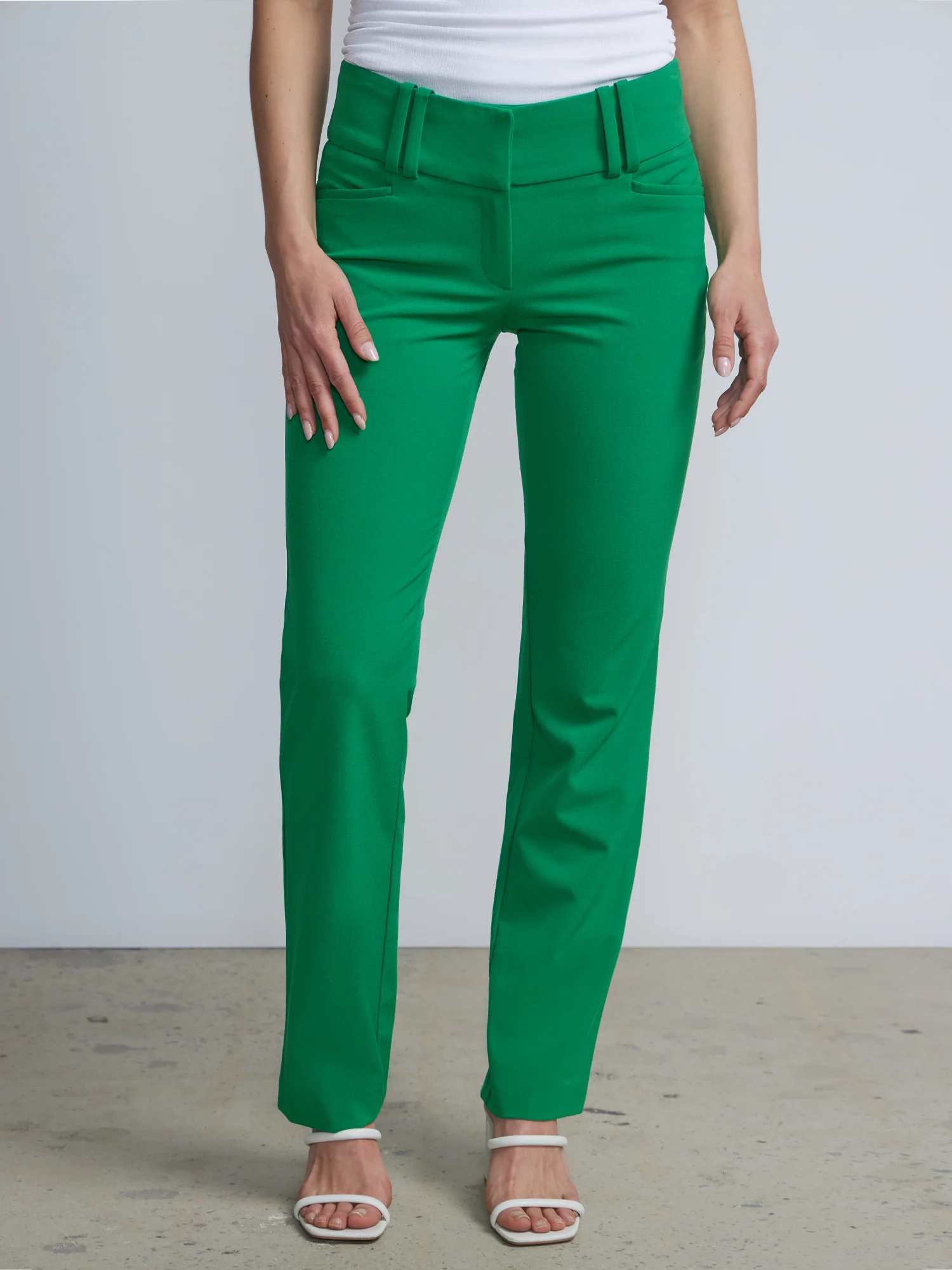 Petite High-Waisted Modern-Fit Straight-Leg Pant - Essential Stretch - Image 11