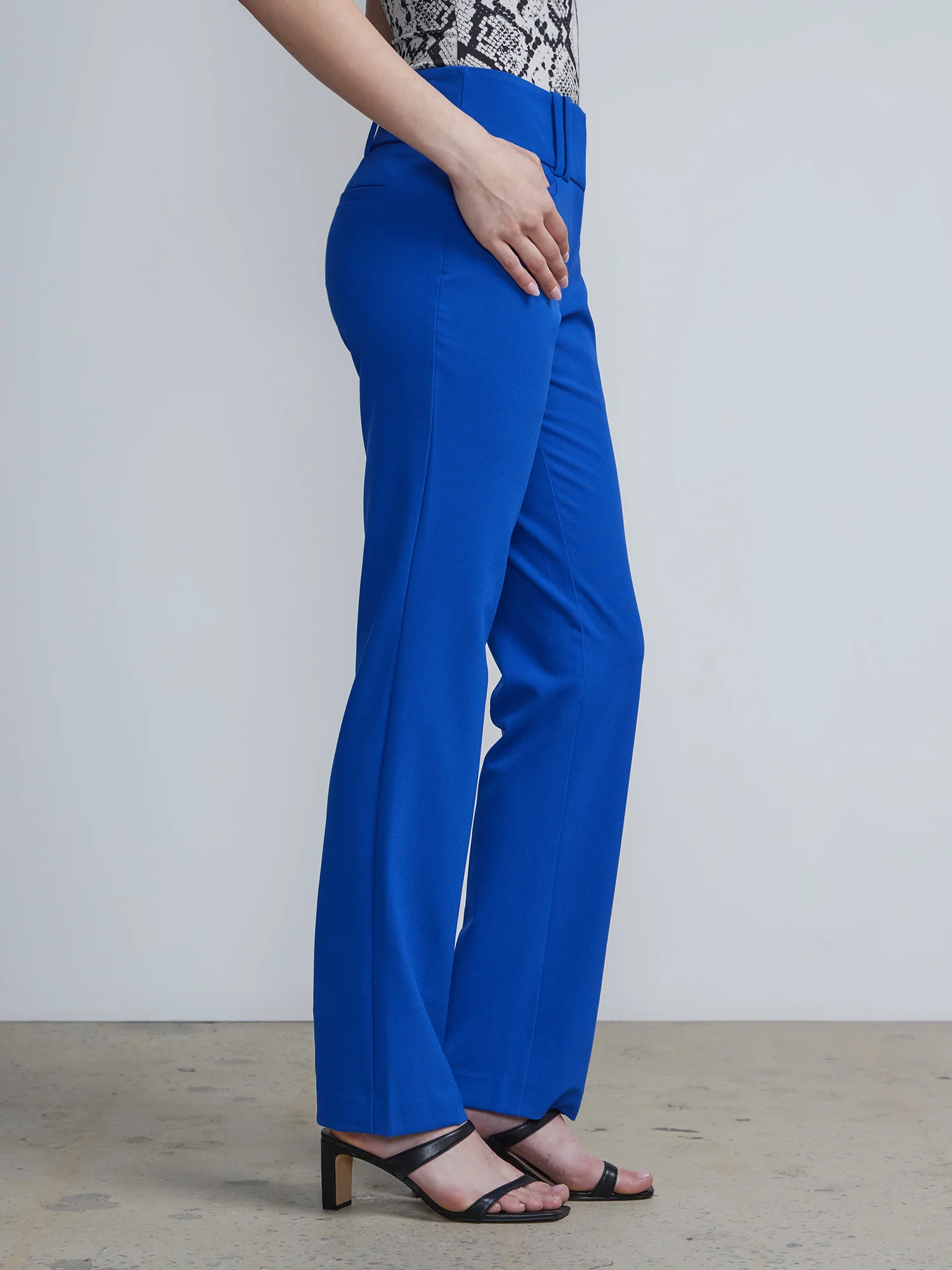 Petite High-Waisted Modern-Fit Straight-Leg Pant - Essential Stretch - Image 23