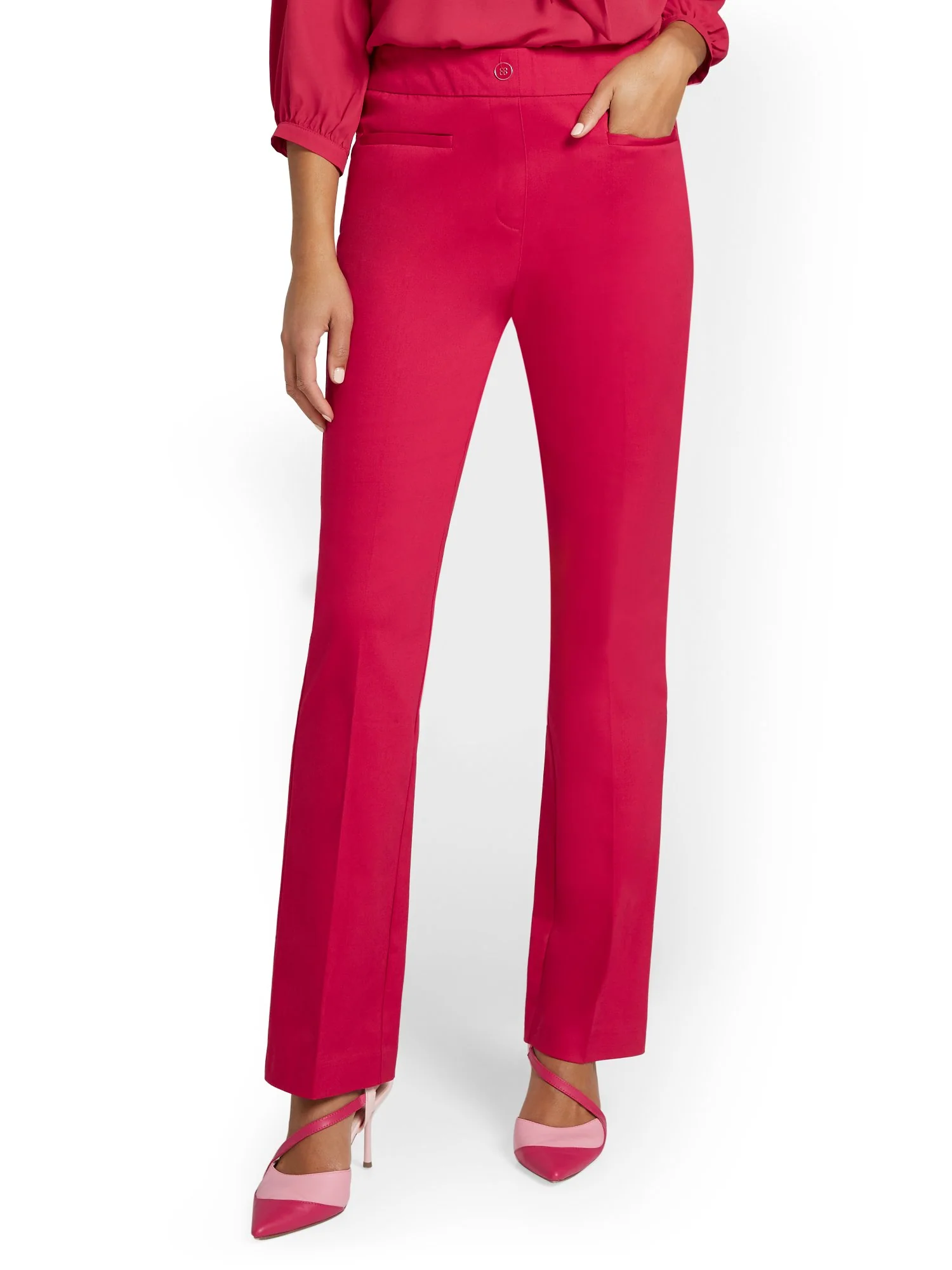 Petite High-Waisted Pull-On Bootcut Pant - NY&Chic Collection - Image 12
