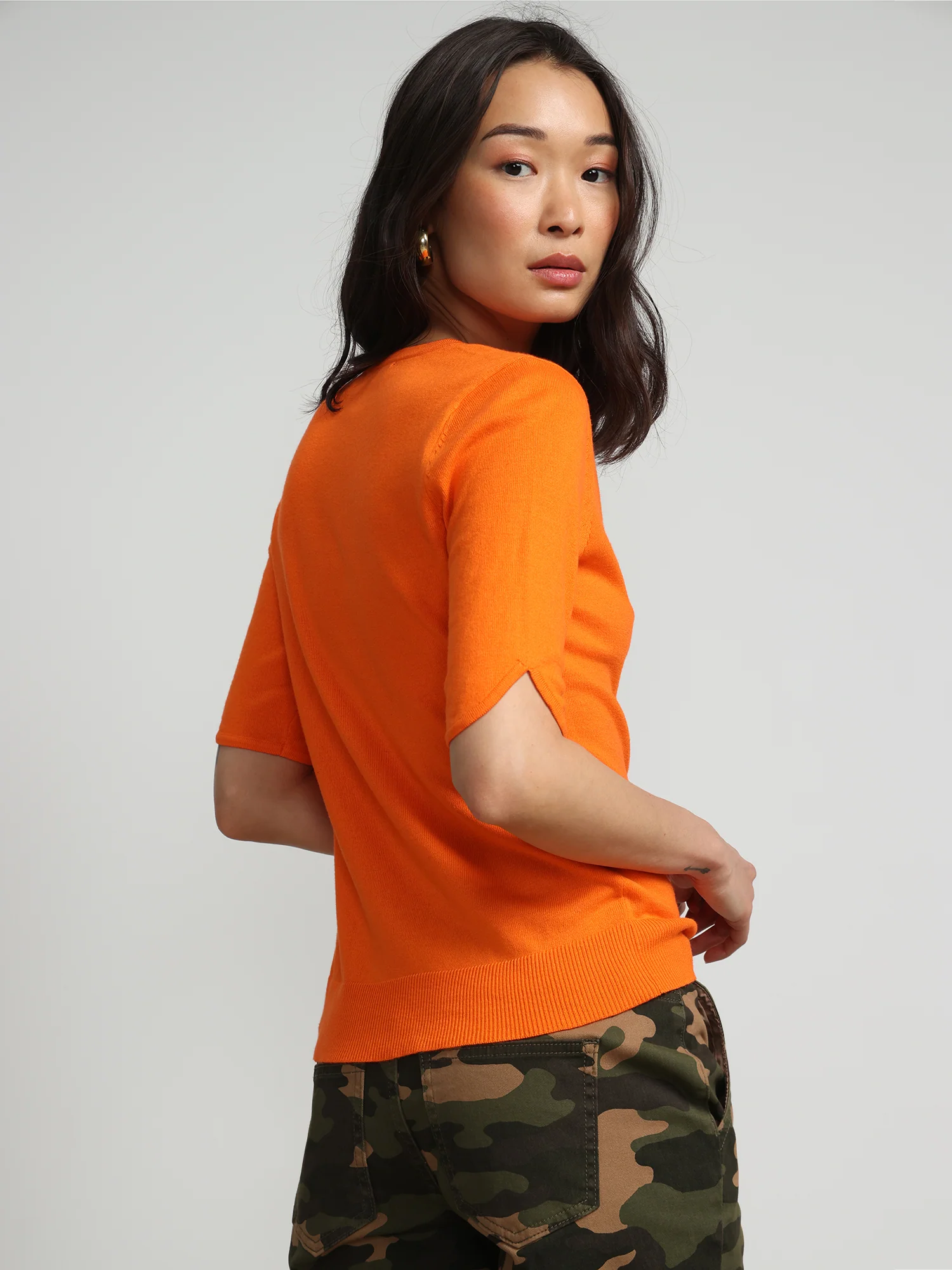 Petite Jeweled-Button Chelsea Crewneck Cardigan - Image 12