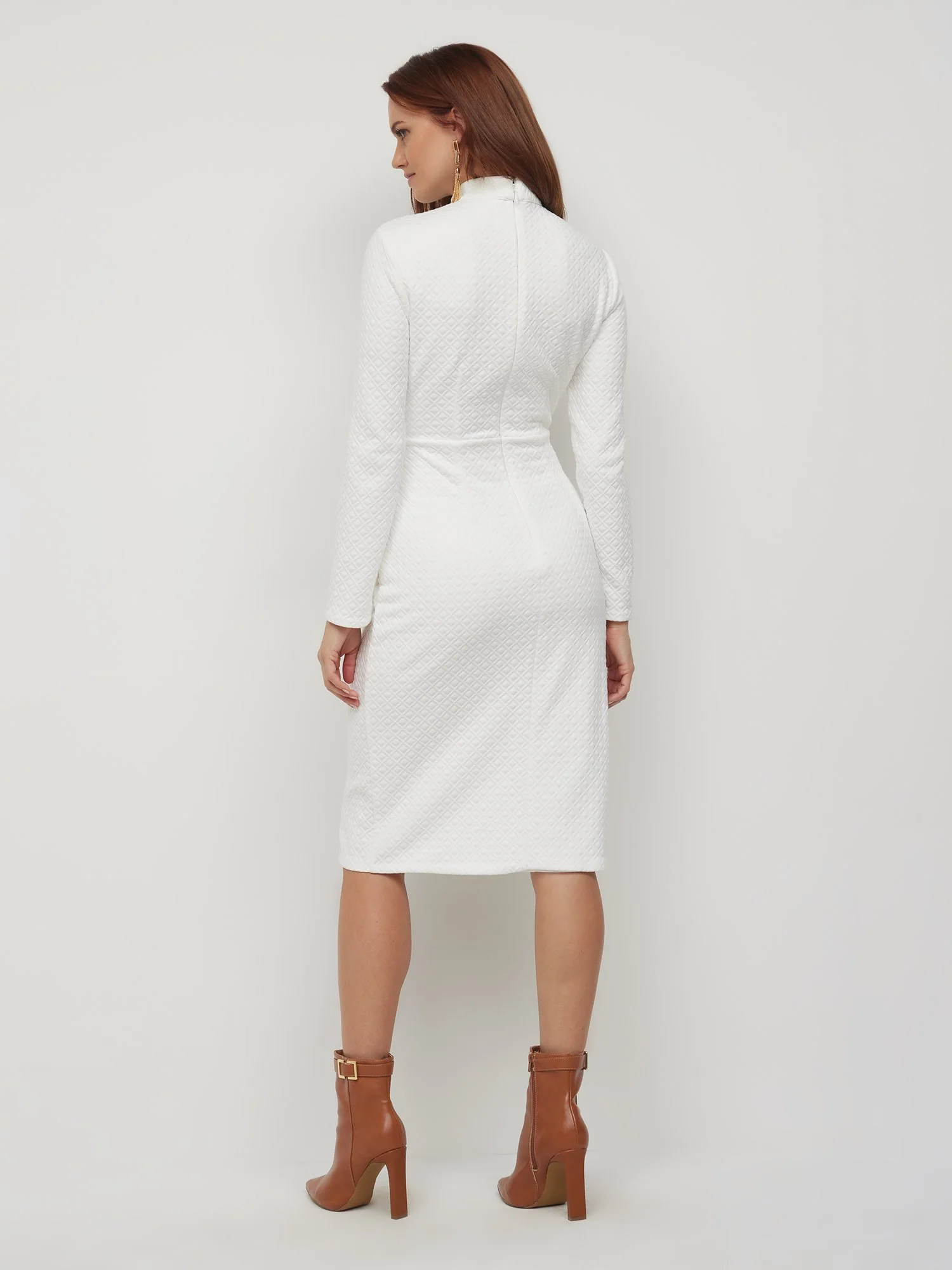 Petite Keyhole Cut-Out Sheath Dress - Image 2