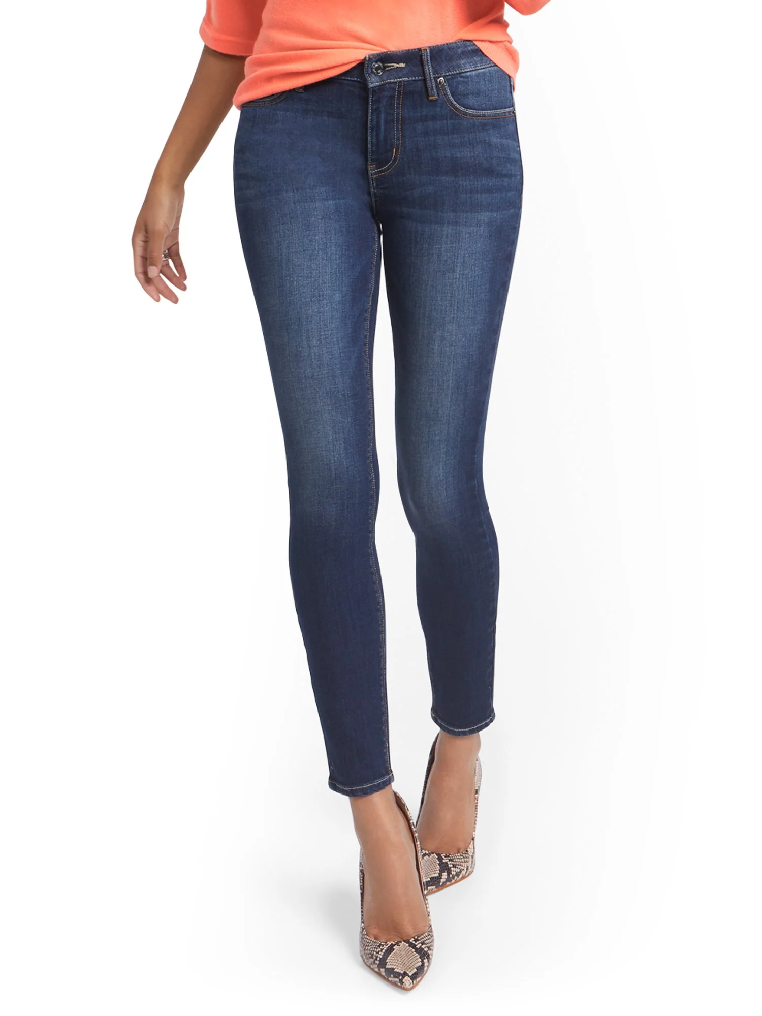 Petite Lexi Mid-Rise Super-Skinny Jeans - Image 2