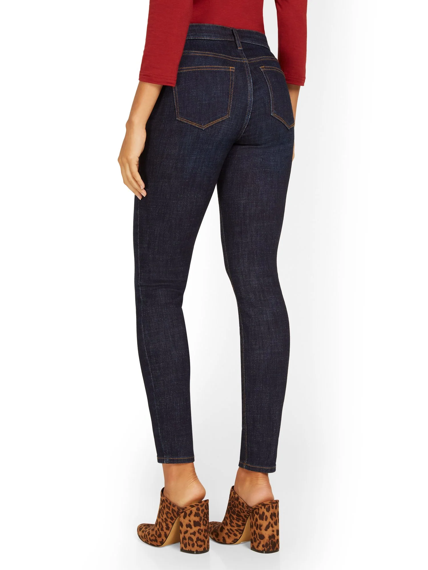 Petite Lexi Mid-Rise Super-Skinny Jeans - Image 3