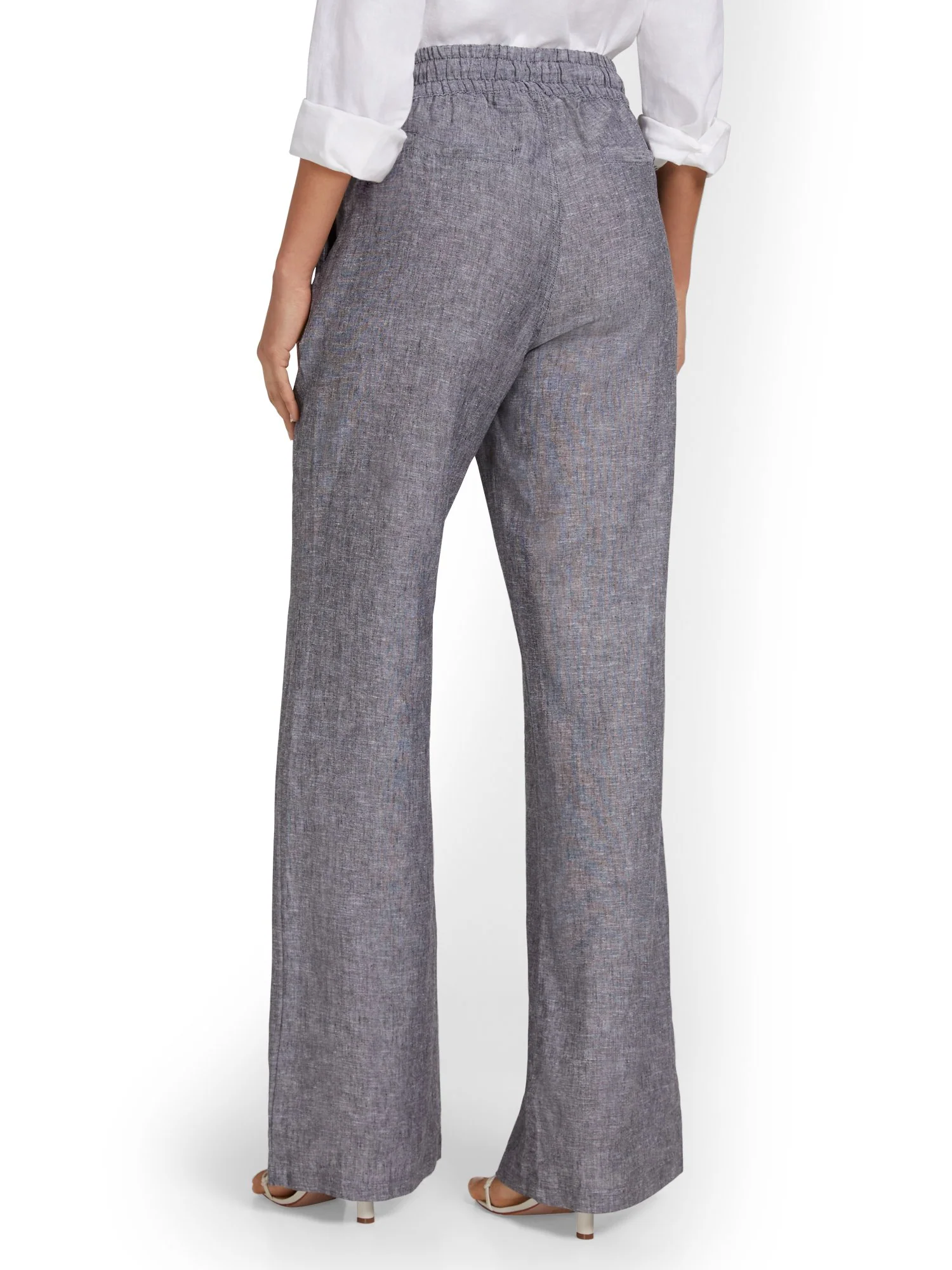 Petite Linen-Blend High-Waisted Drawstring Pant - Image 14