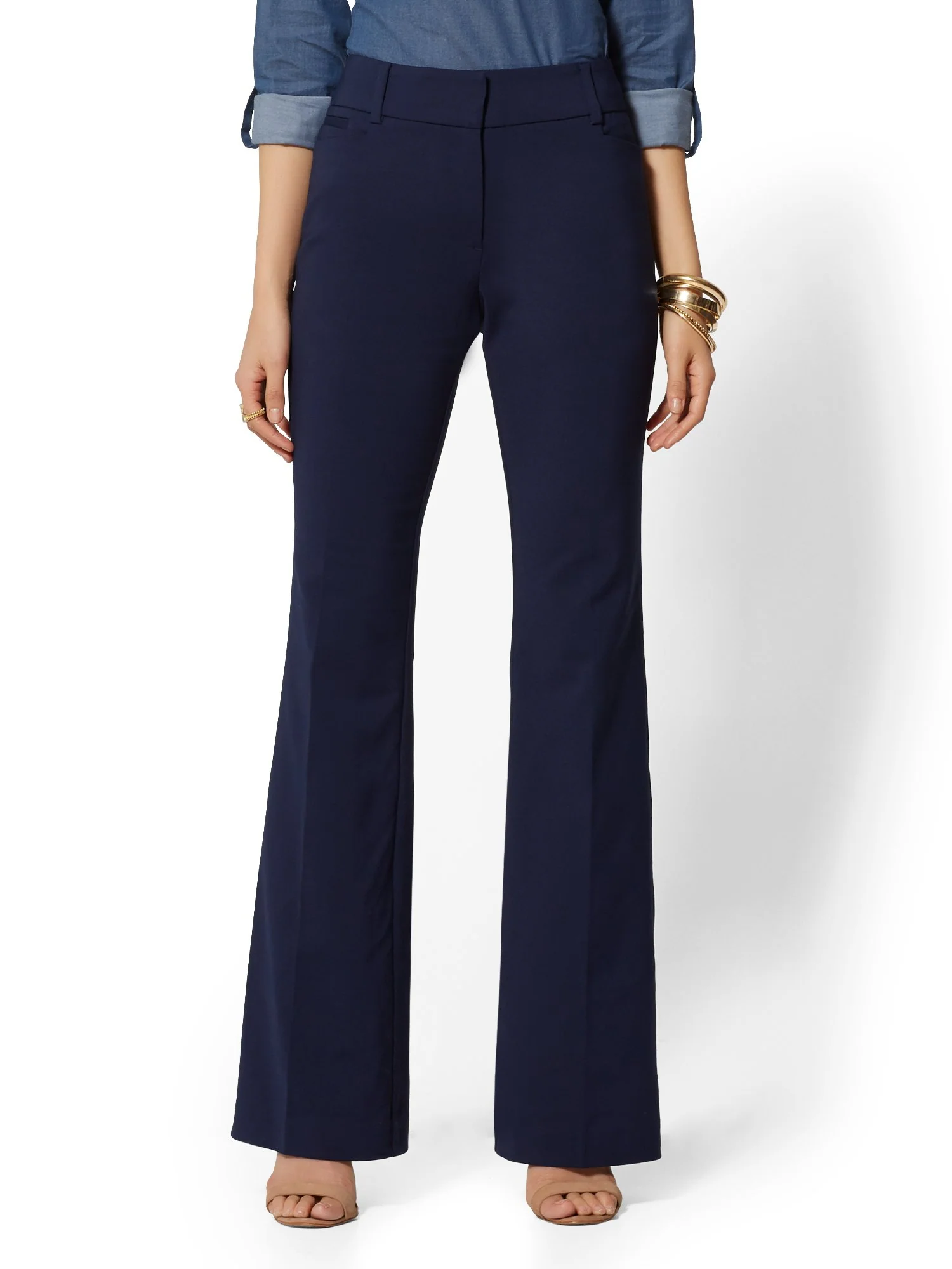 Petite Mid-Rise Bootcut Pant - All-Season Stretch - 7th Avenue - Image 11