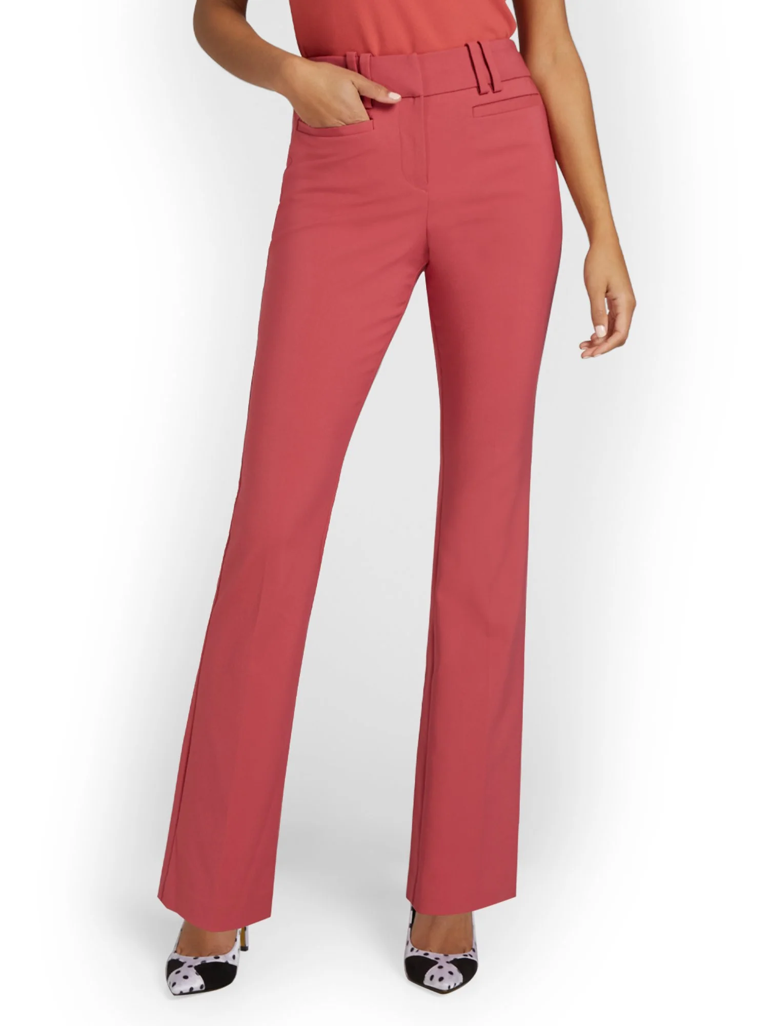 Petite Mid-Rise Modern Bootcut Pant - All-Season Stretch - Image 11