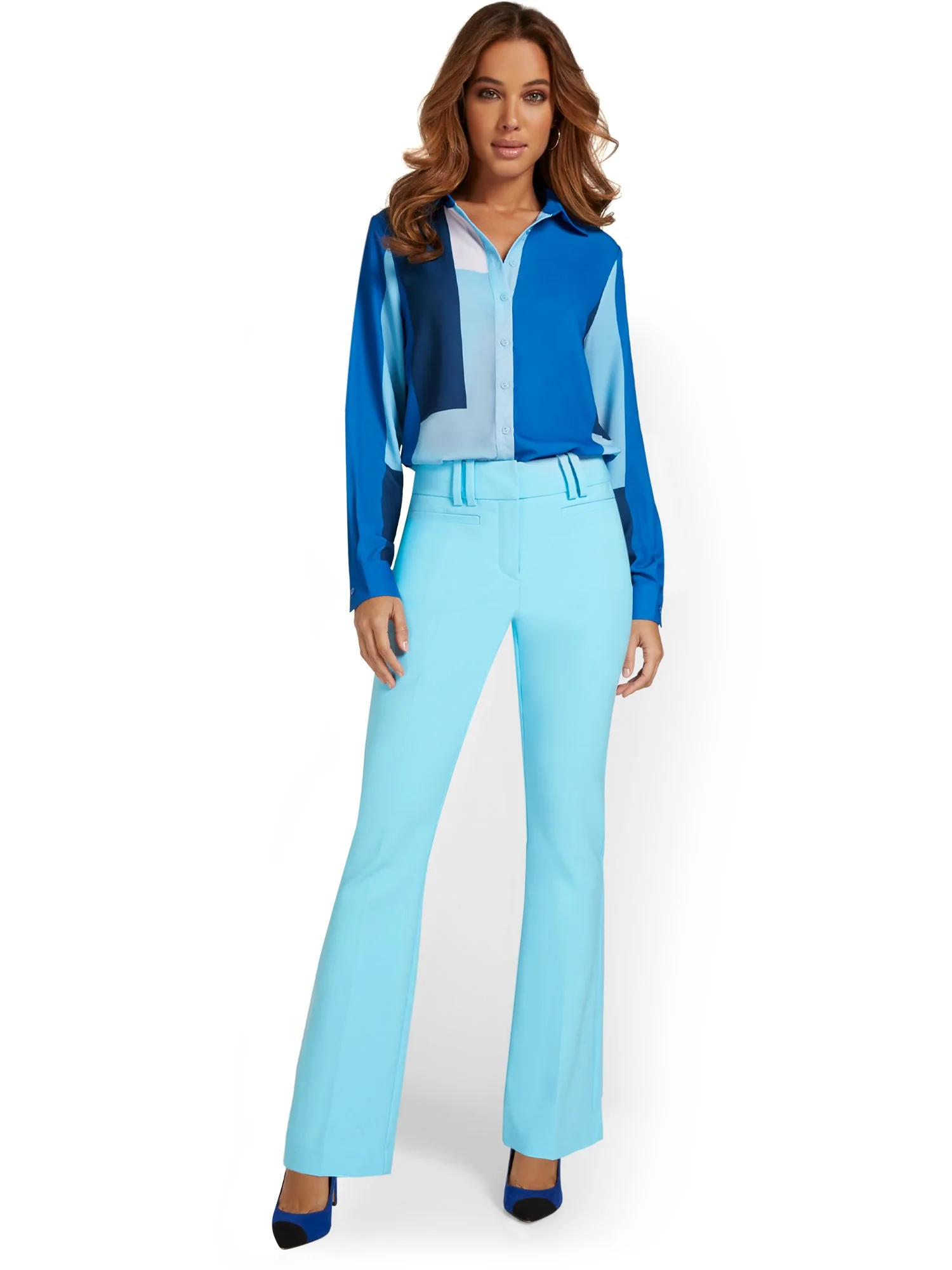 Petite Mid-Rise Modern Bootcut Pant - All-Season Stretch - Image 16