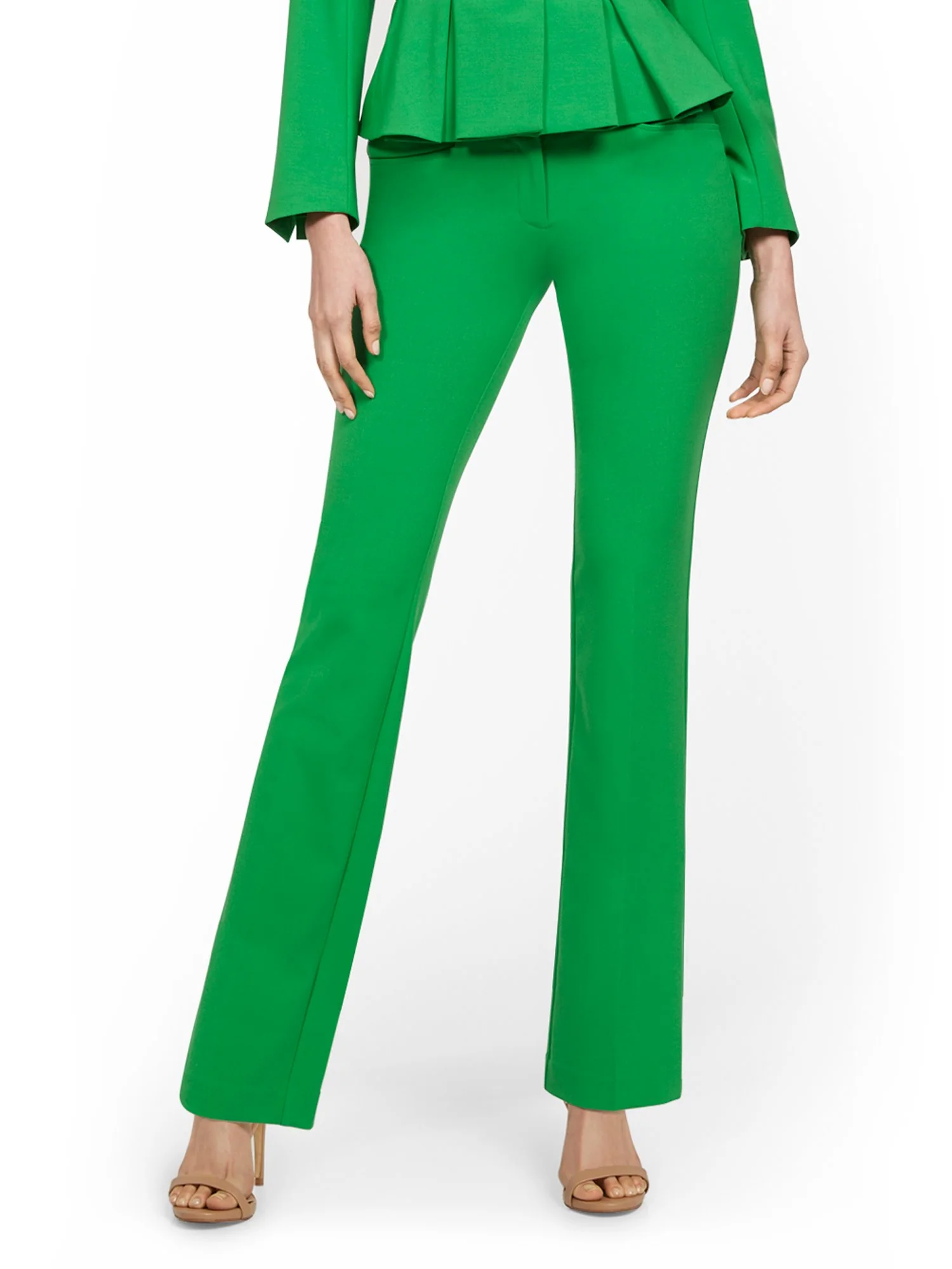 Petite Mid-Rise Modern Fit Barely Bootcut Pant - Essential Stretch - Image 22