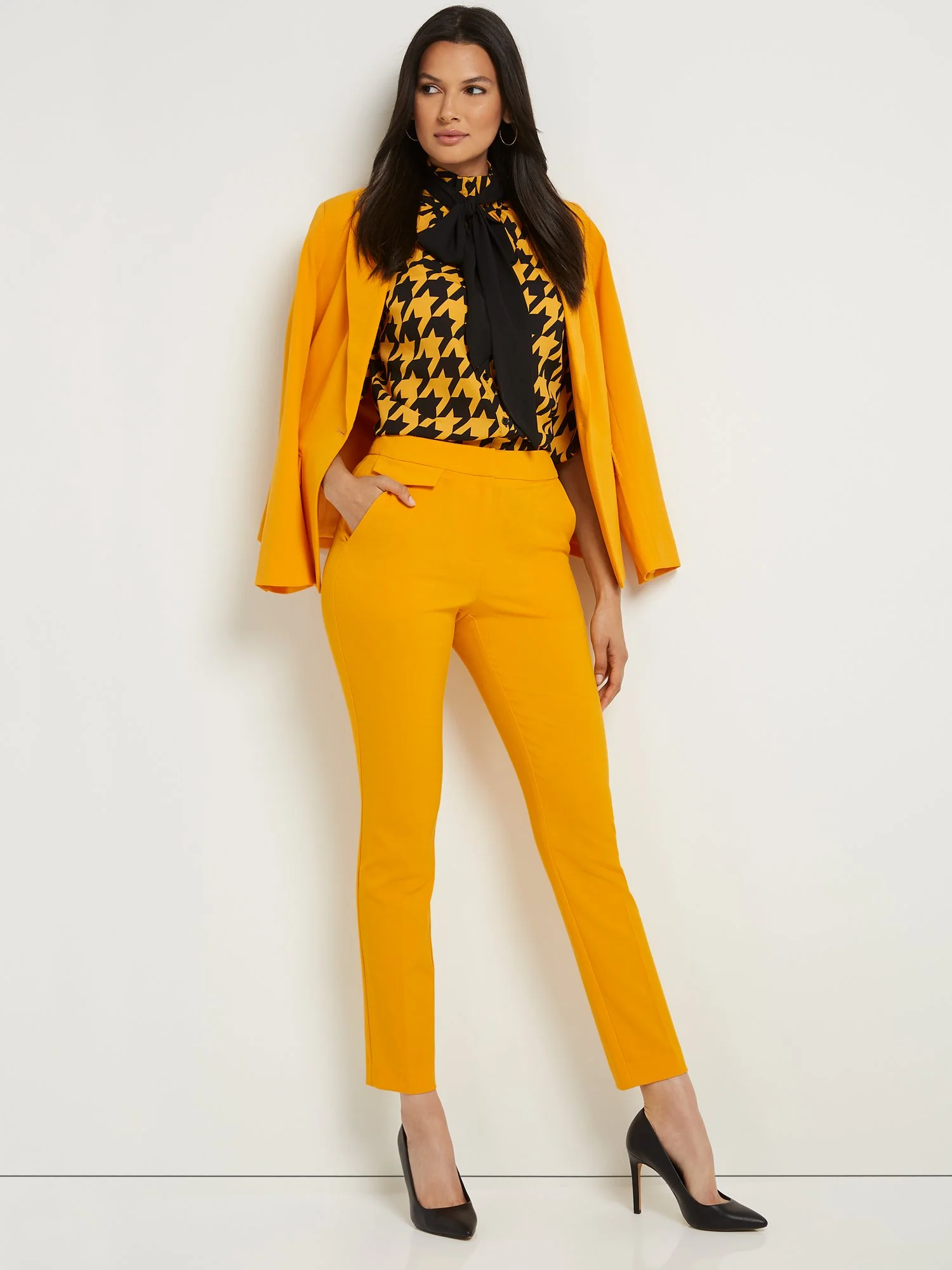 Petite Mid-Rise Slim-Leg Pant - Essential Stretch - Image 11