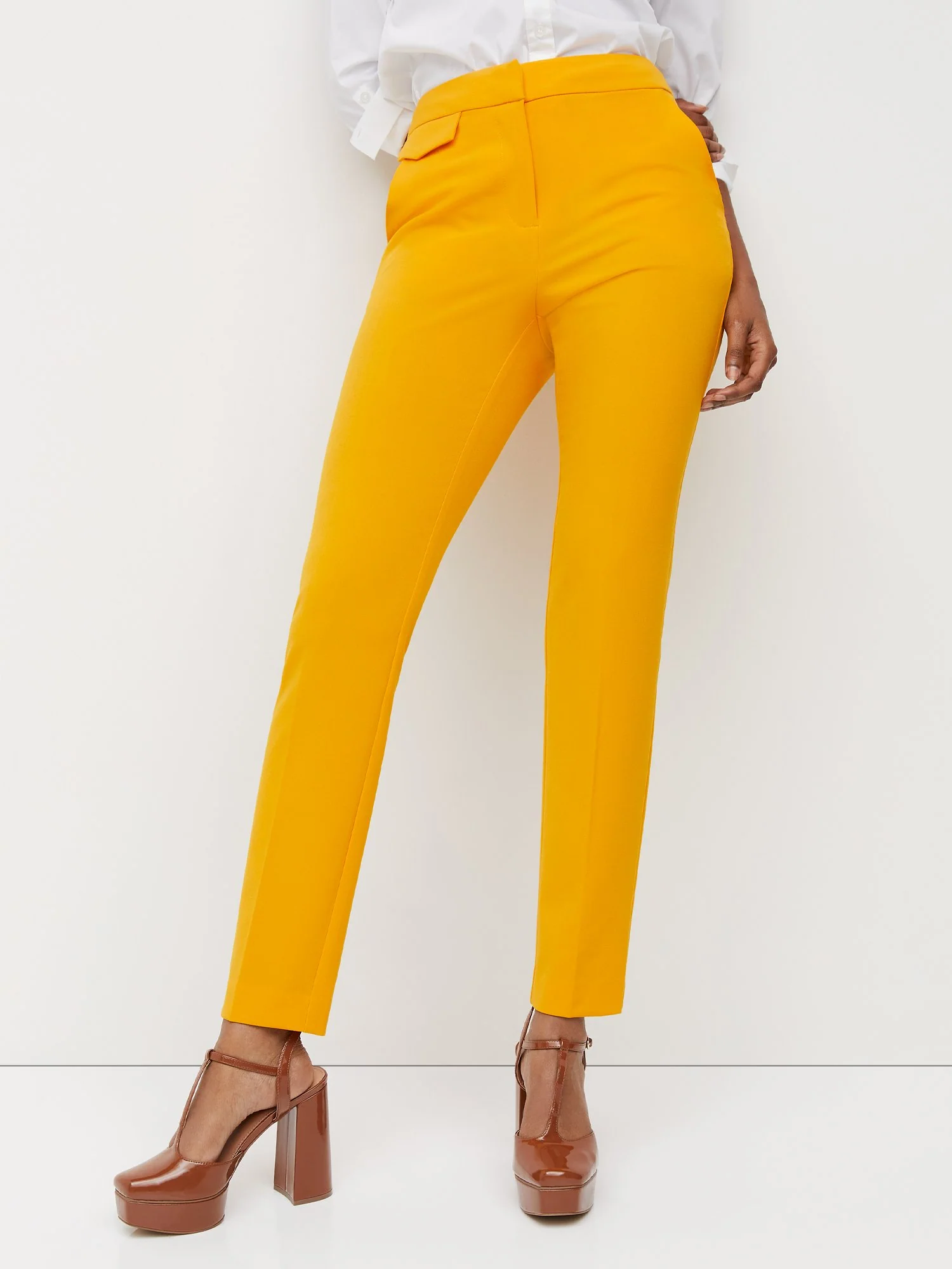 Petite Mid-Rise Slim-Leg Pant - Essential Stretch - Image 12