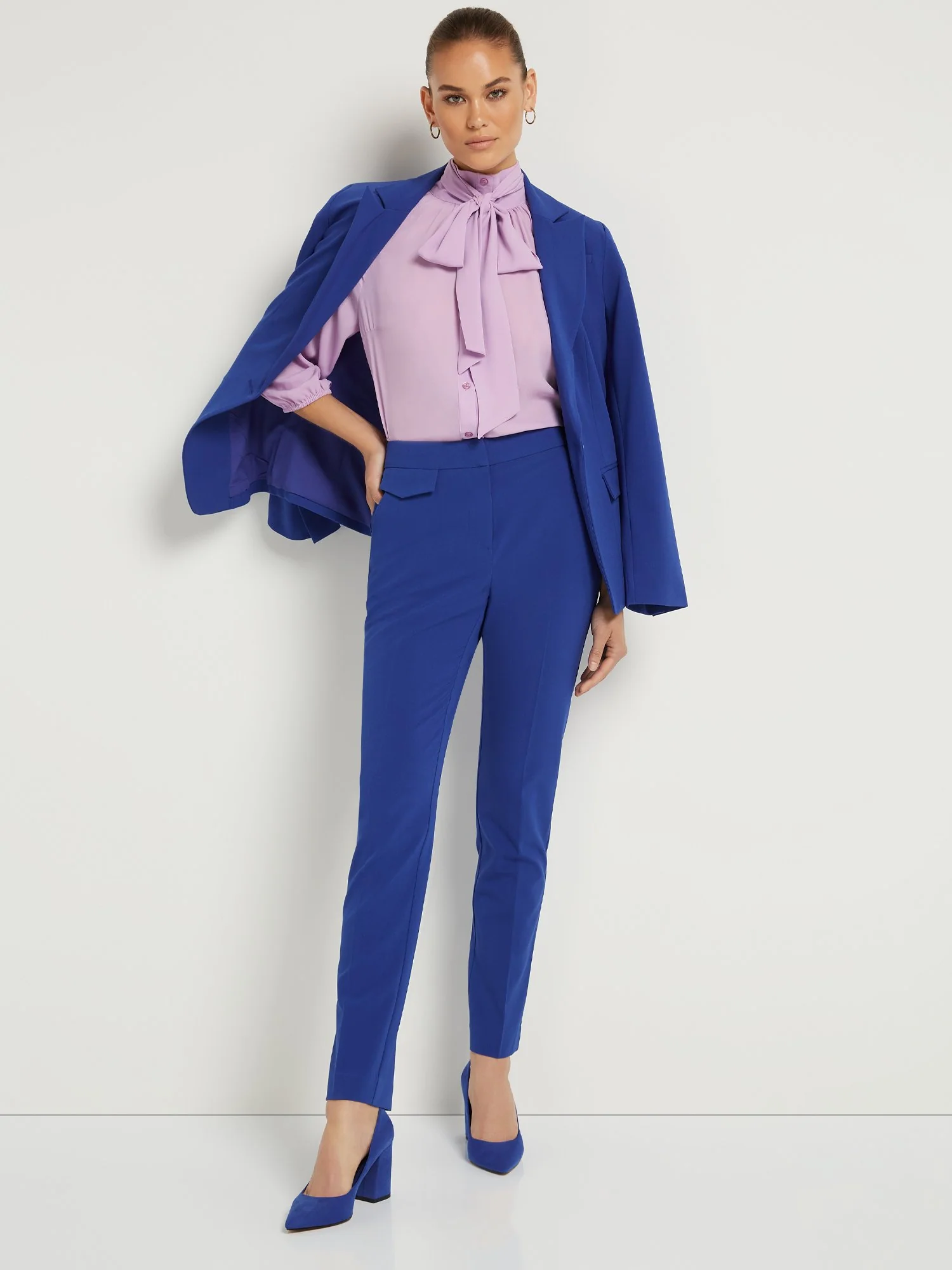 Petite Mid-Rise Slim-Leg Pant - Essential Stretch - Image 16
