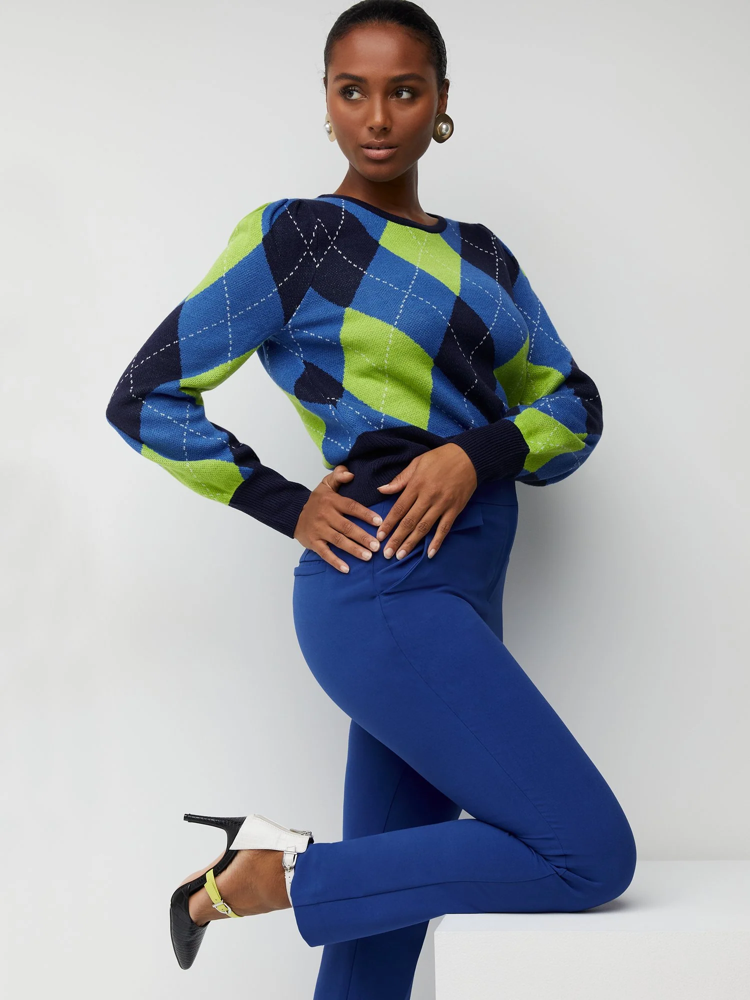 Petite Mid-Rise Slim-Leg Pant - Essential Stretch - Image 18