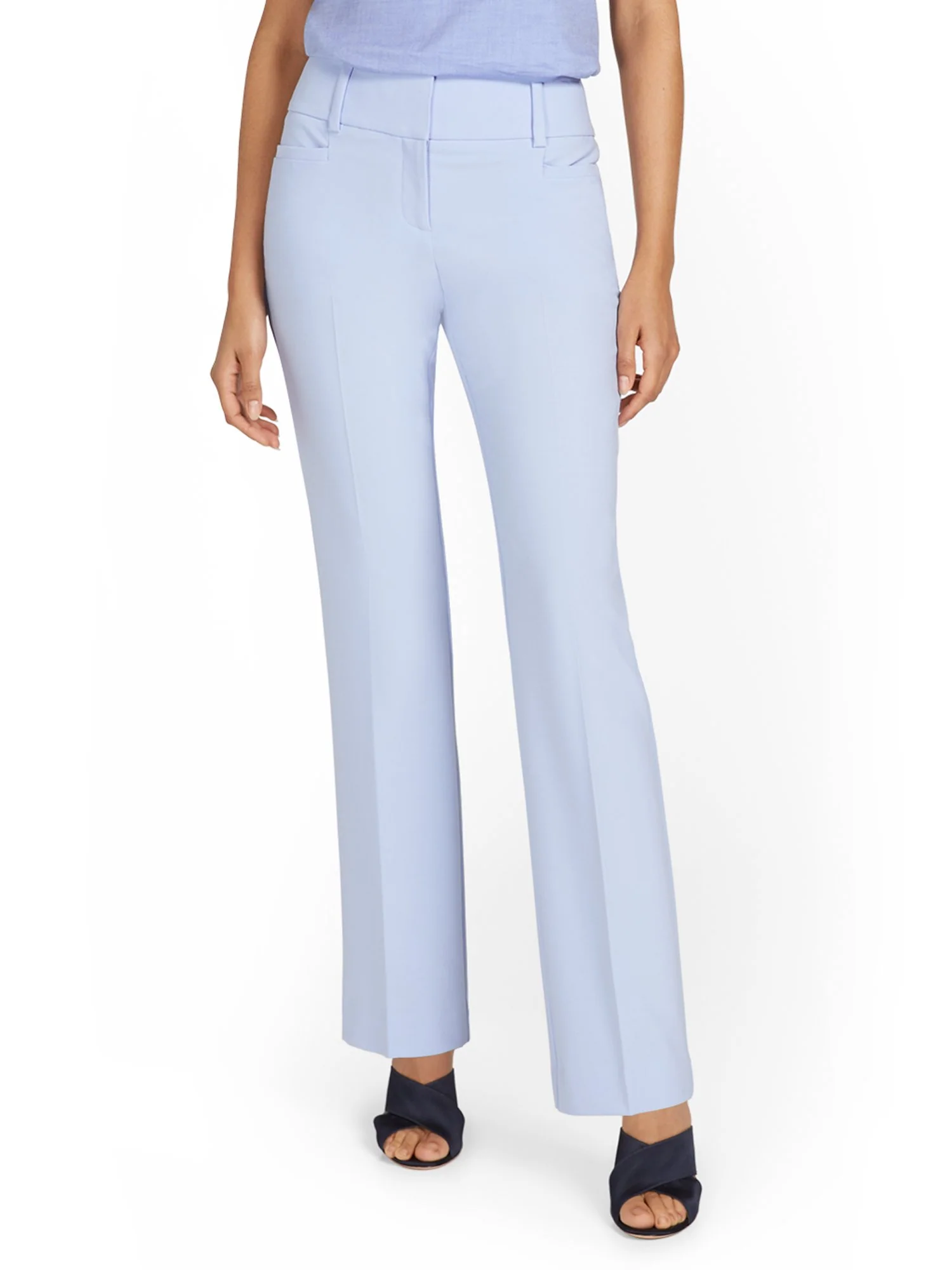 Petite Mid-Rise Straight-Leg Pant - Essential Stretch - 7th Avenue - Image 15