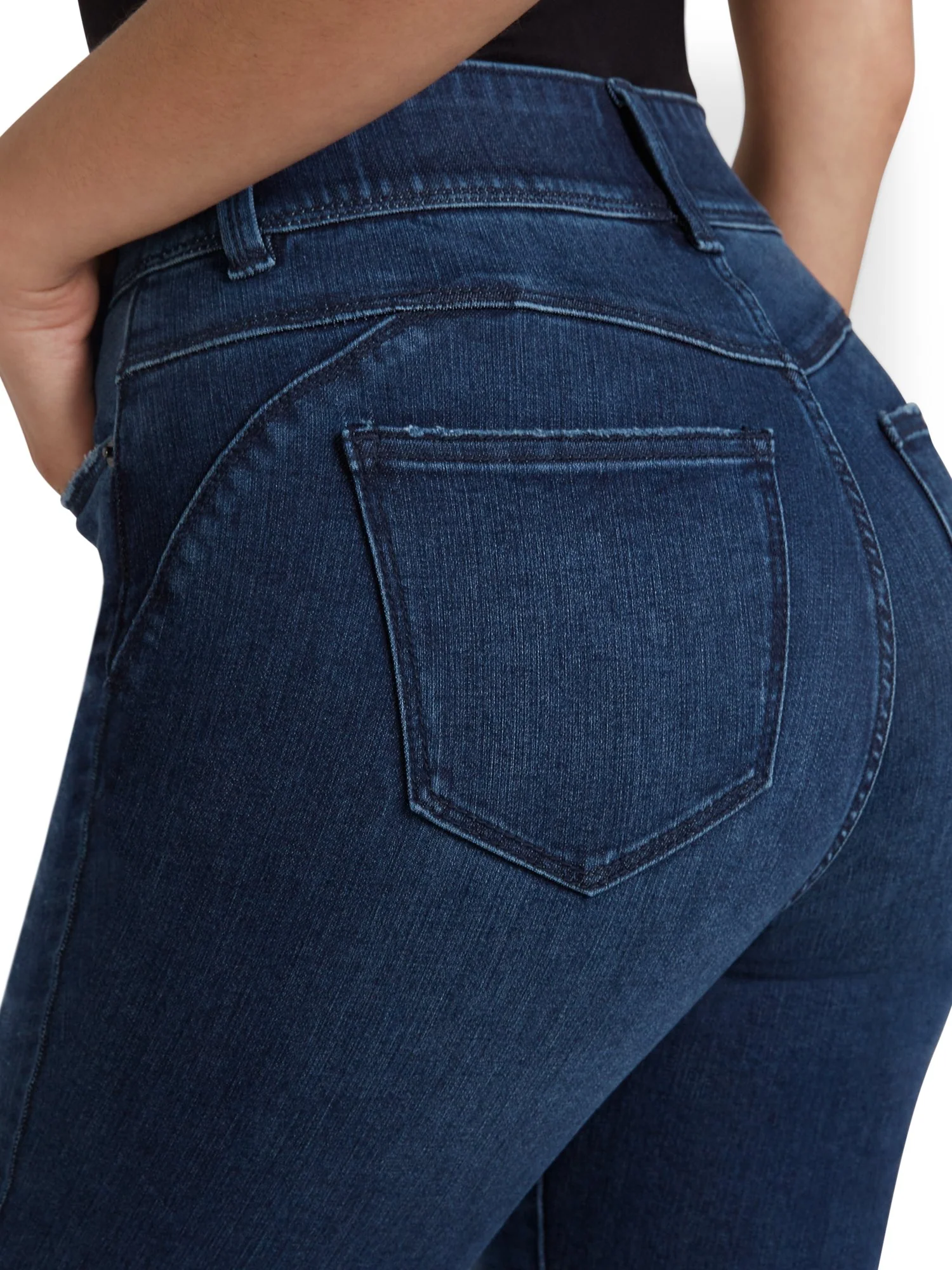 Petite Mya Curvy Ultra High-Waisted Super-Skinny Boost Jeans - Hamilton Wash - Image 4