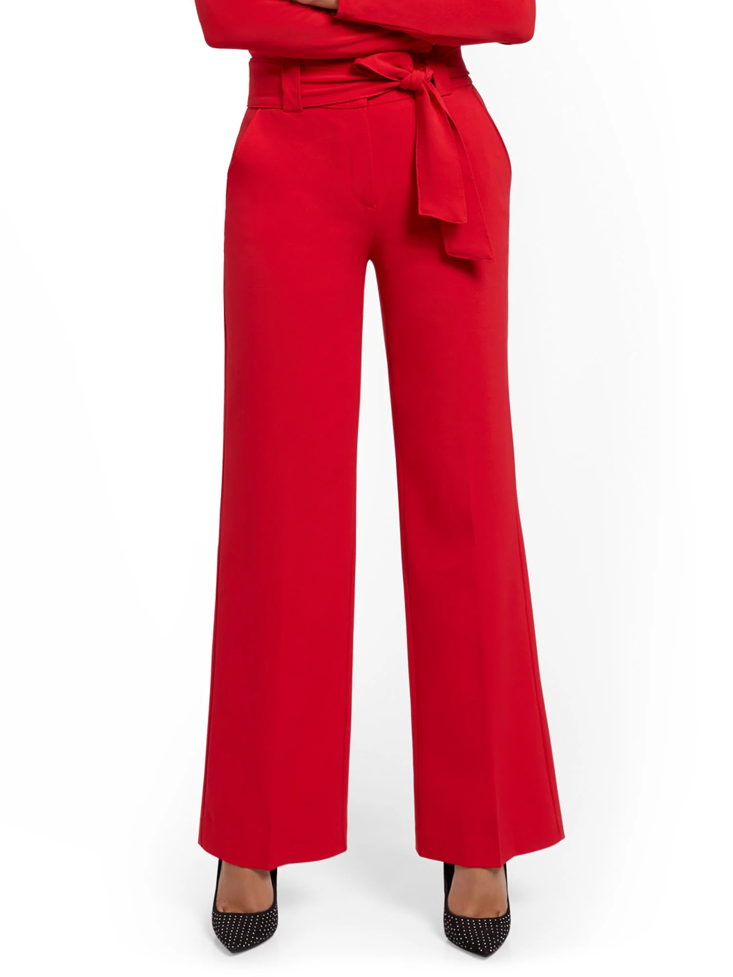 Petite Paperbag-Waist Wide-Leg Pant - 7th Avenue - Image 6