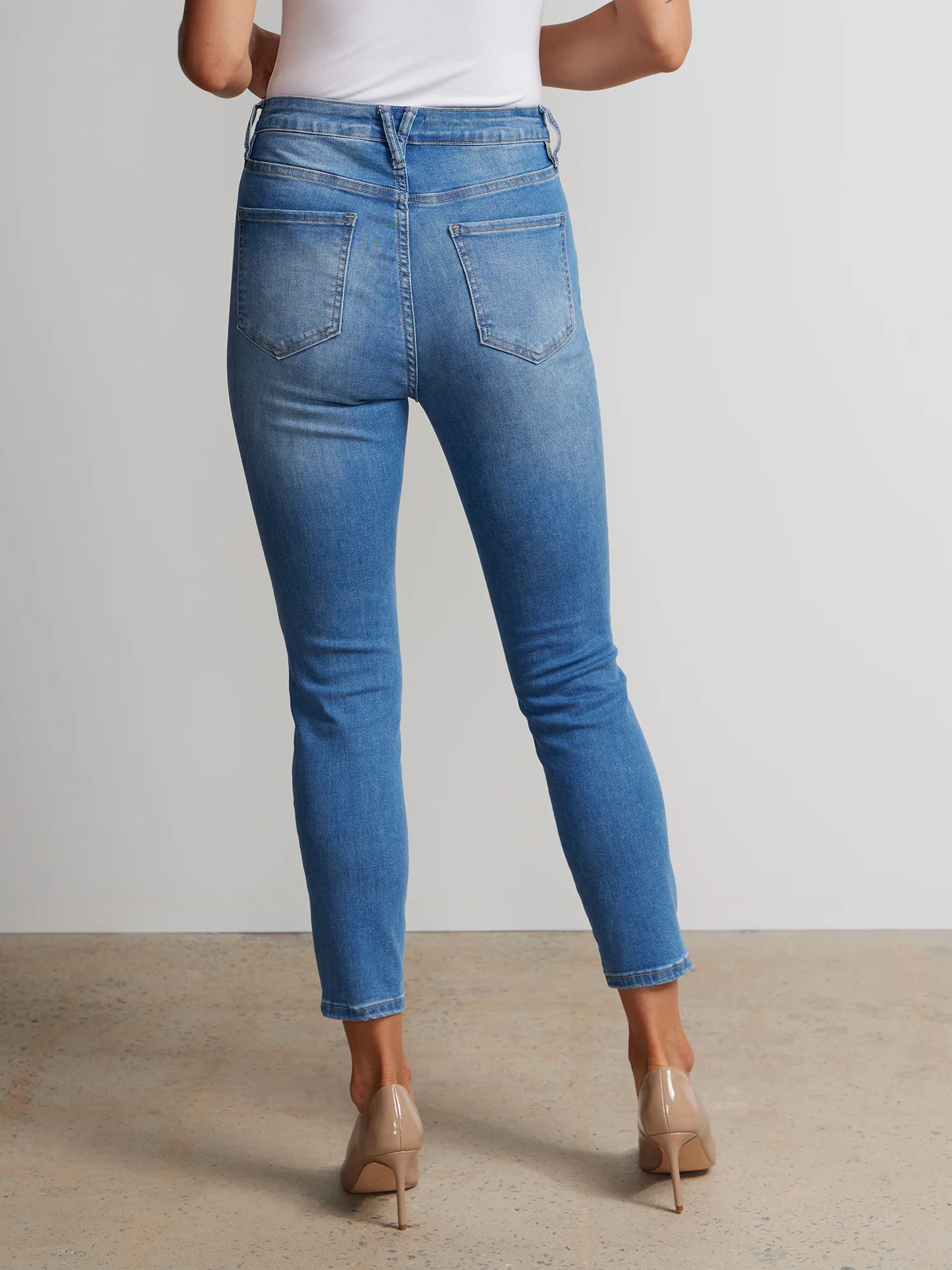 Petite Perfect Fit High Rise Ankle Skinny Jeans - Image 4
