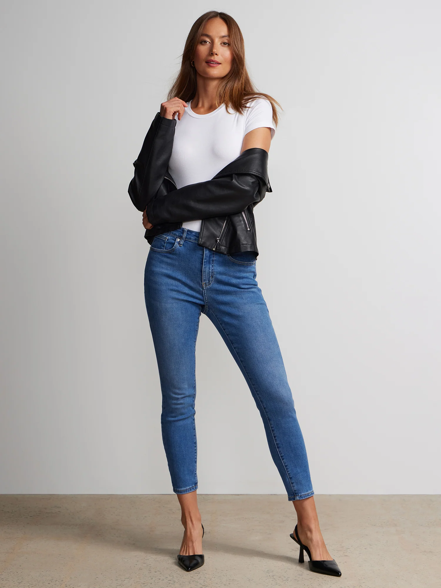 Petite Perfect Fit Mid Rise Ankle Skinny Jeans - Image 4