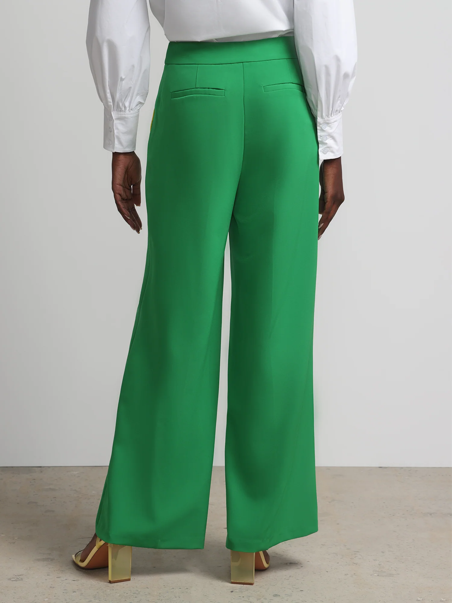Petite Piped-Pocket Wide-Leg Pant - Image 3
