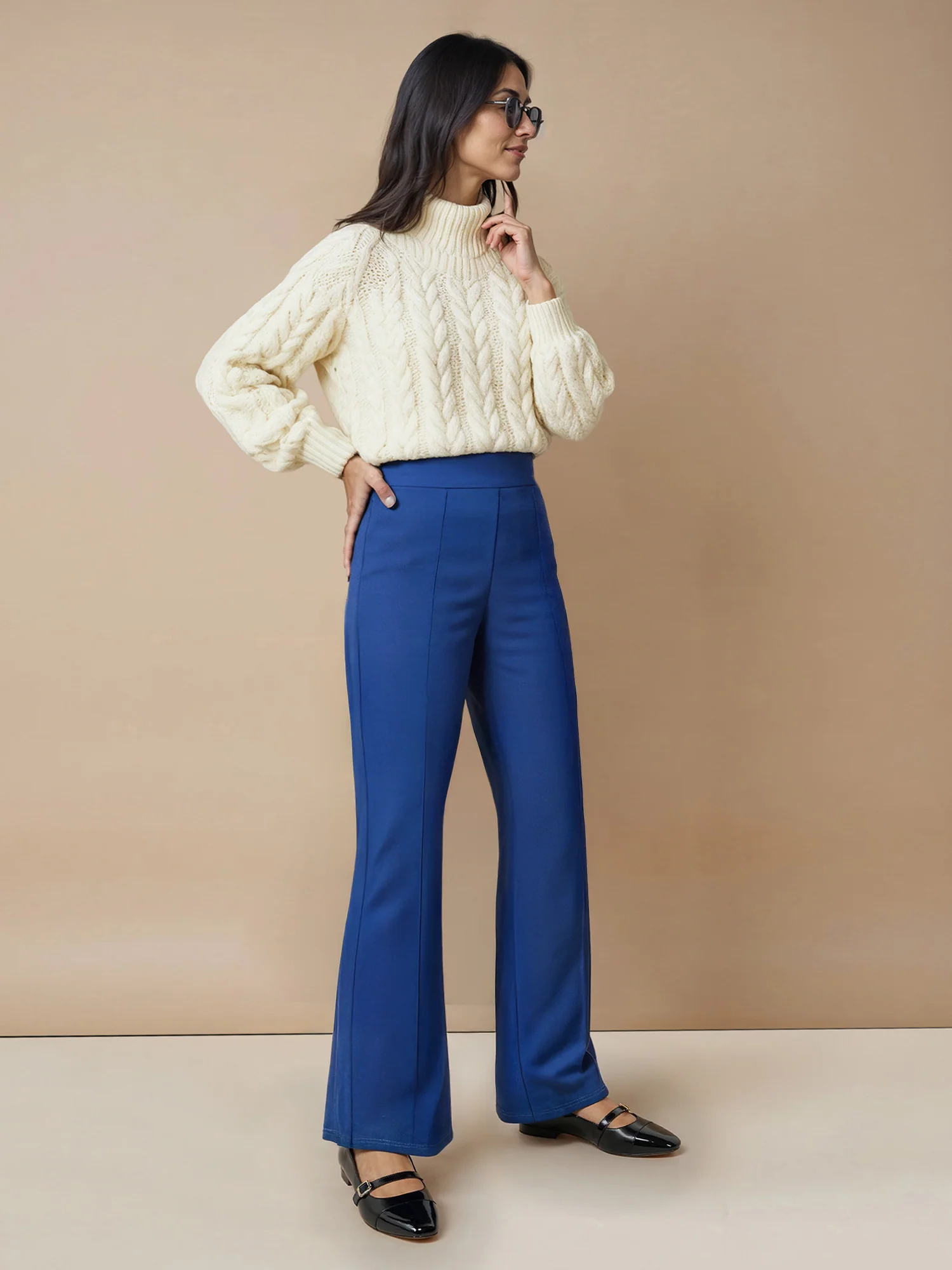 Petite Ponte Bootcut High Rise Pant - Image 13