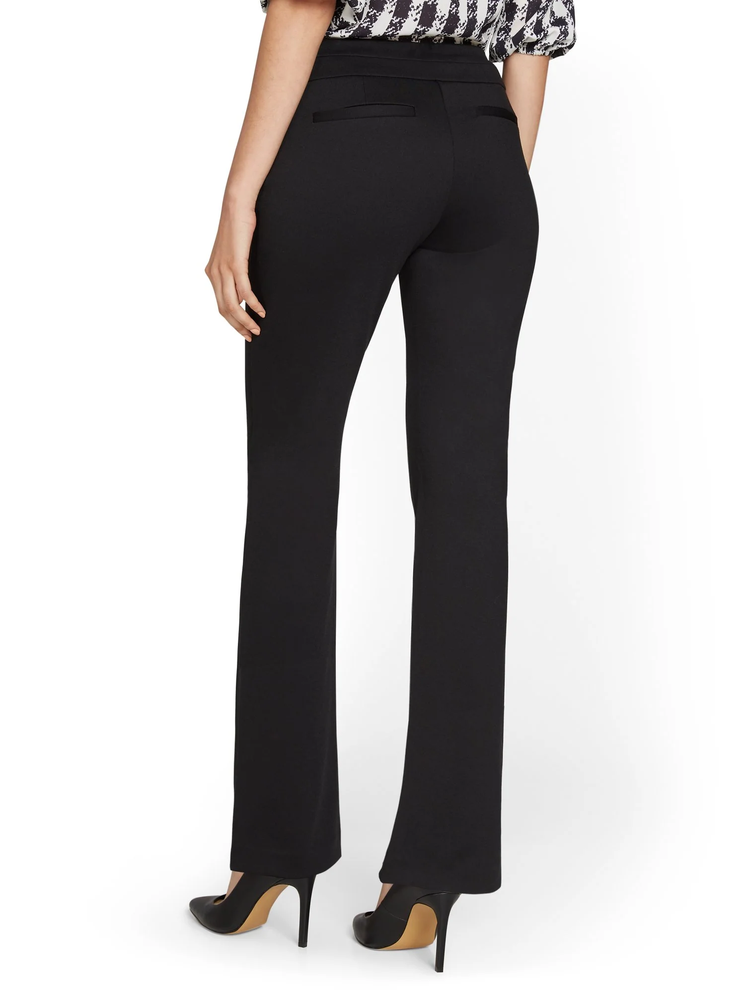 Petite Pull-On Straight-Leg Ponte Pant - Superflex - Image 3