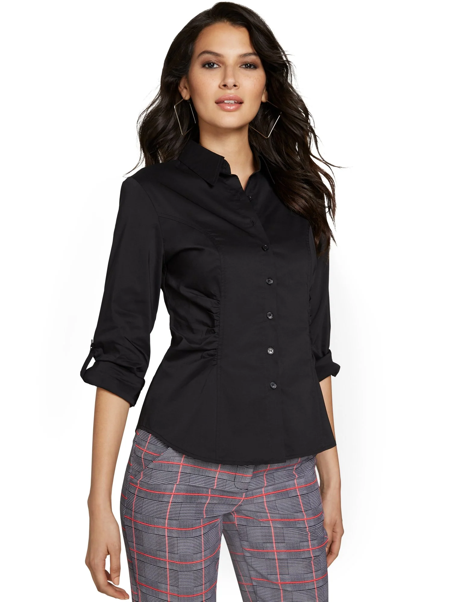Petite Ruched-Waist Madison Shirt - Image 2