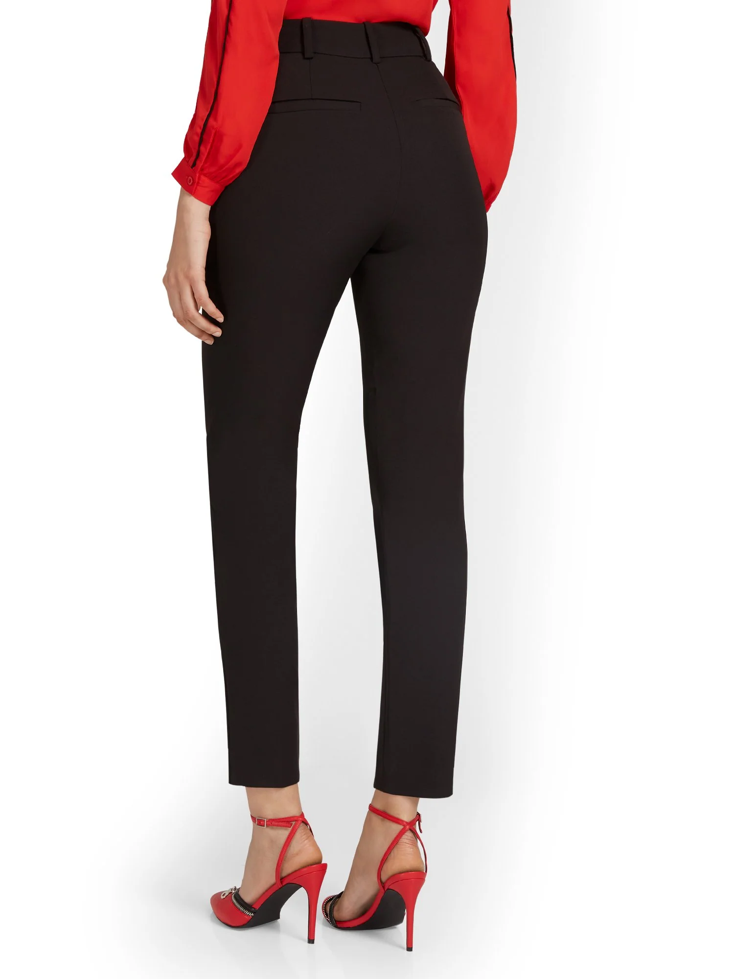 Petite Seamed Straight-Leg Ankle Pant - Image 3