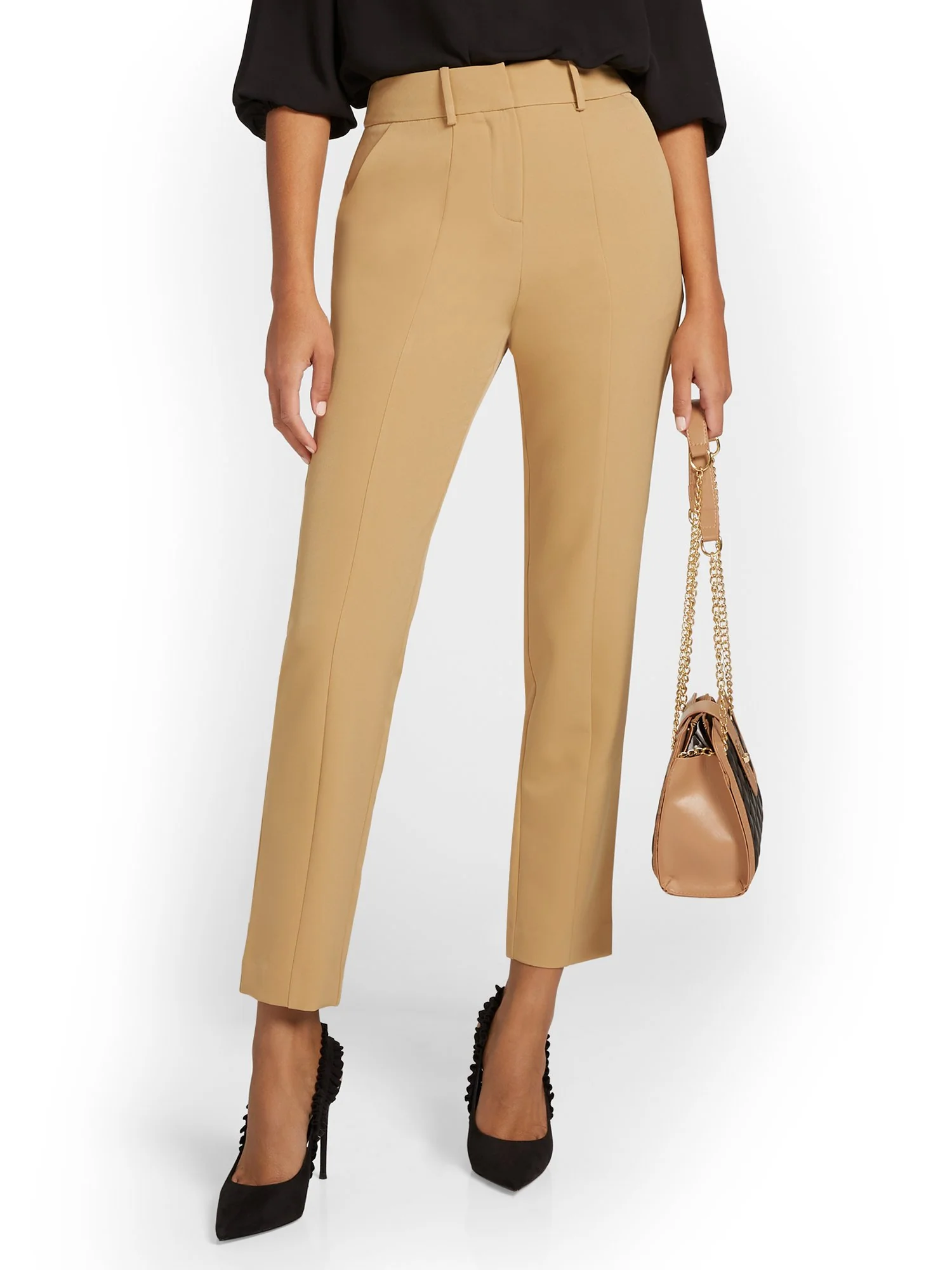 Petite Seamed Straight-Leg Ankle Pant - Image 6