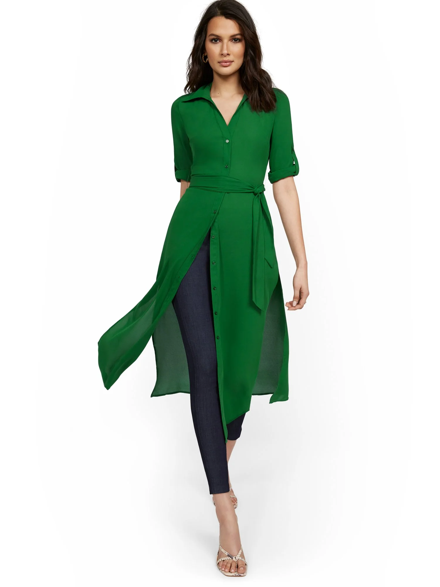 Petite Semi-Sheer Maxi Top - Image 6