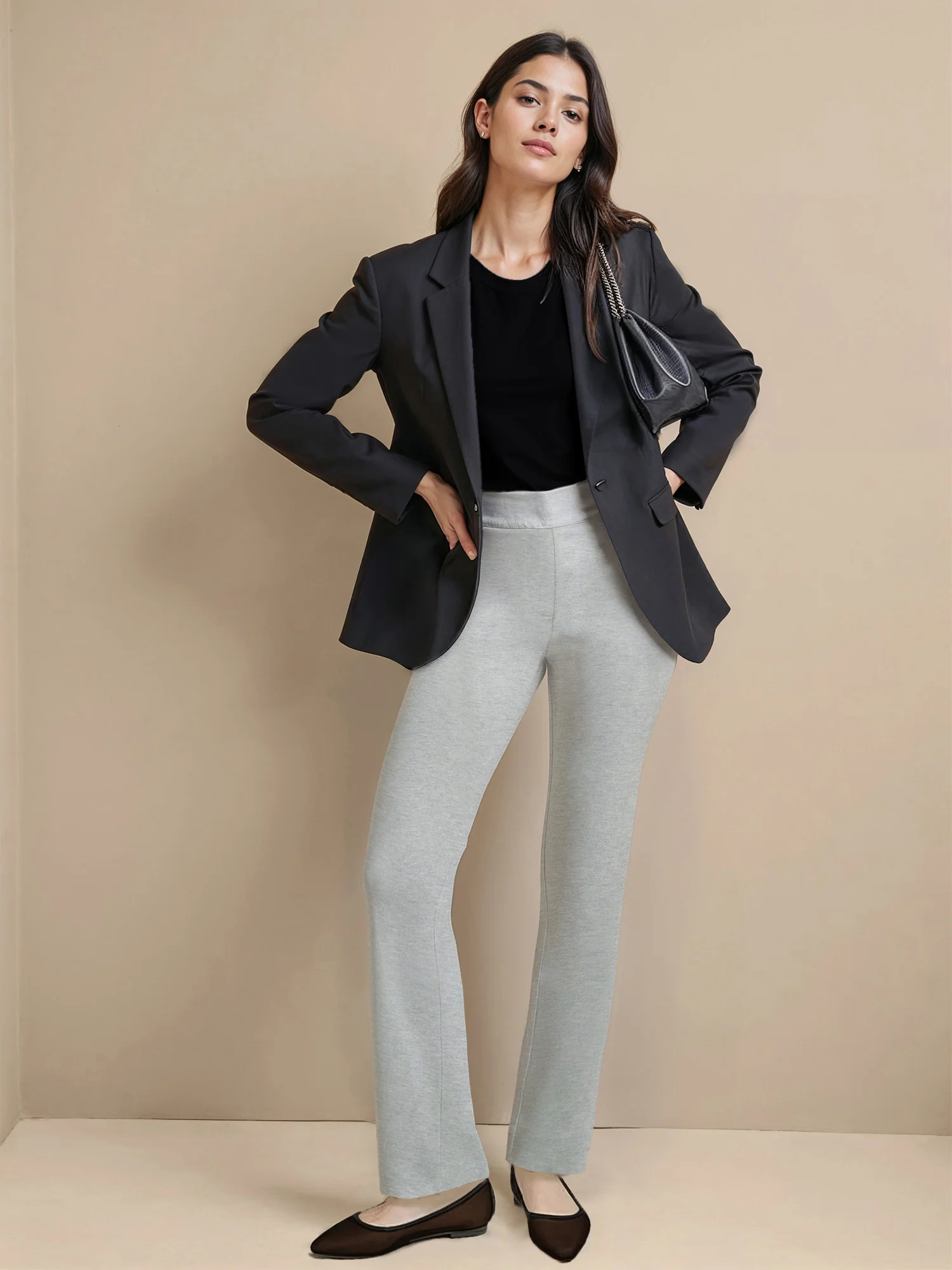 Petite Straight Fit Ponte Pant - Image 7