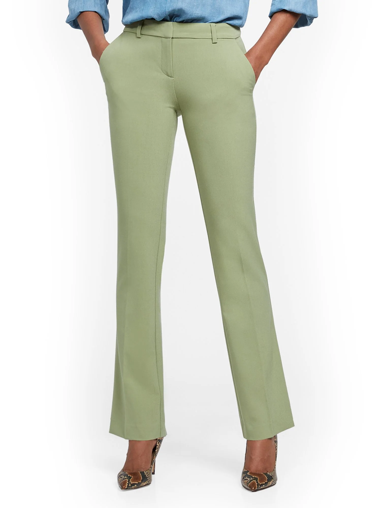 Petite Straight-Leg Pant - Double Stretch - 7th Avenue - Image 11