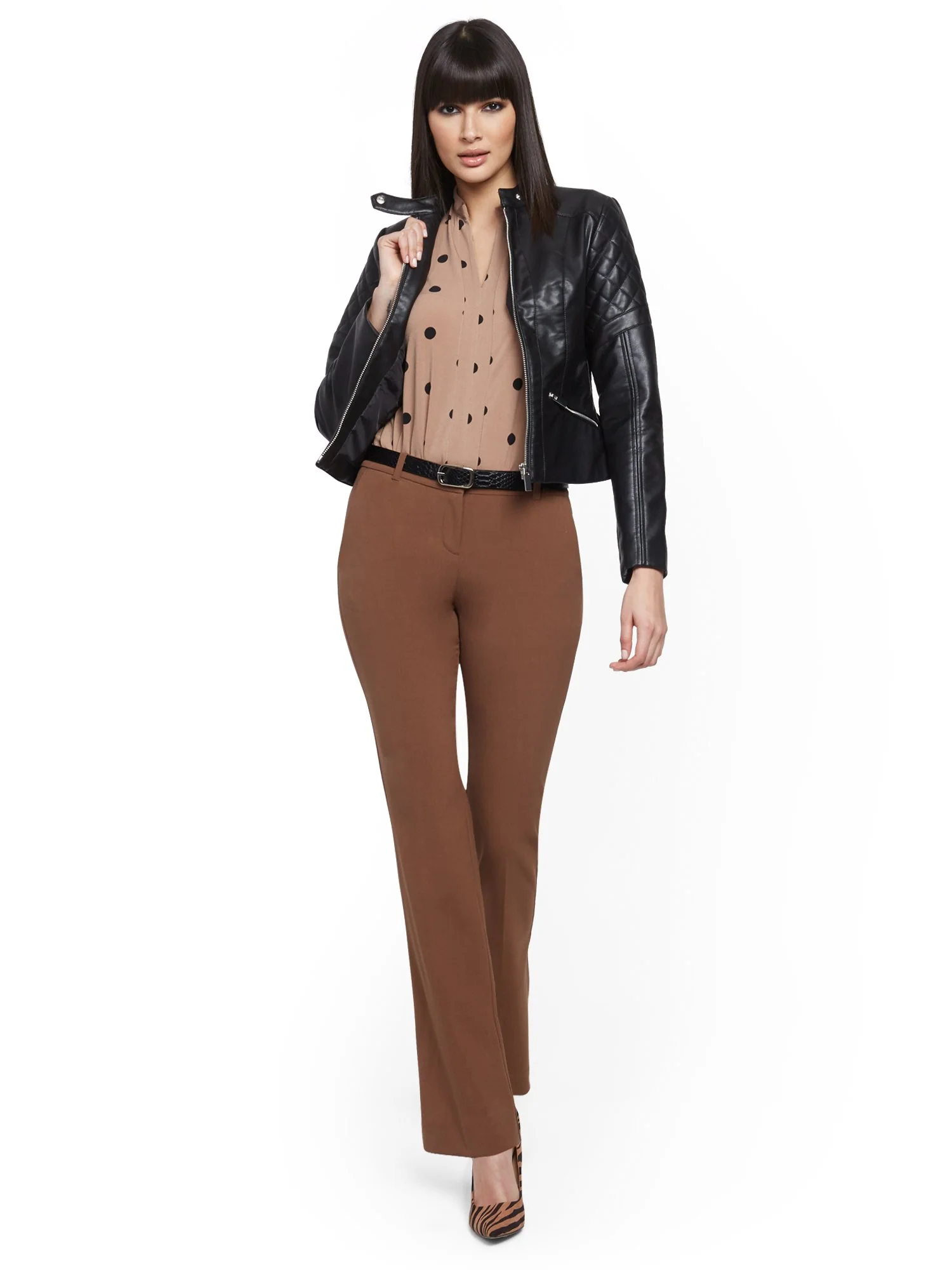 Petite Straight-Leg Pant - Double Stretch - 7th Avenue - Image 35