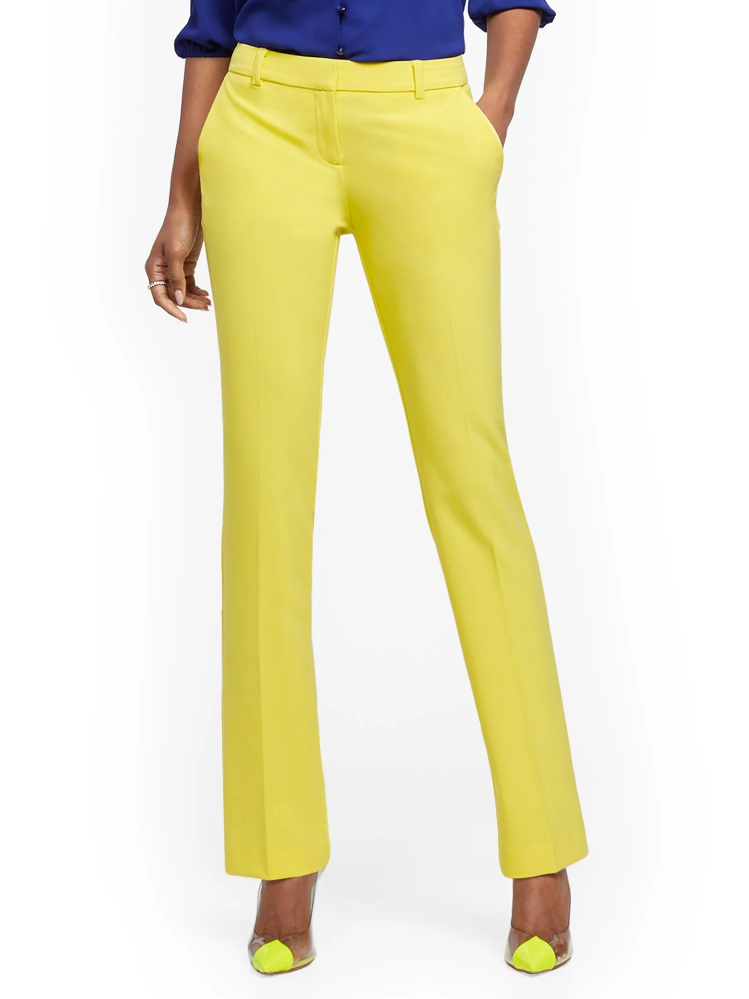 Petite Straight-Leg Pant - Double Stretch - 7th Avenue - Image 37