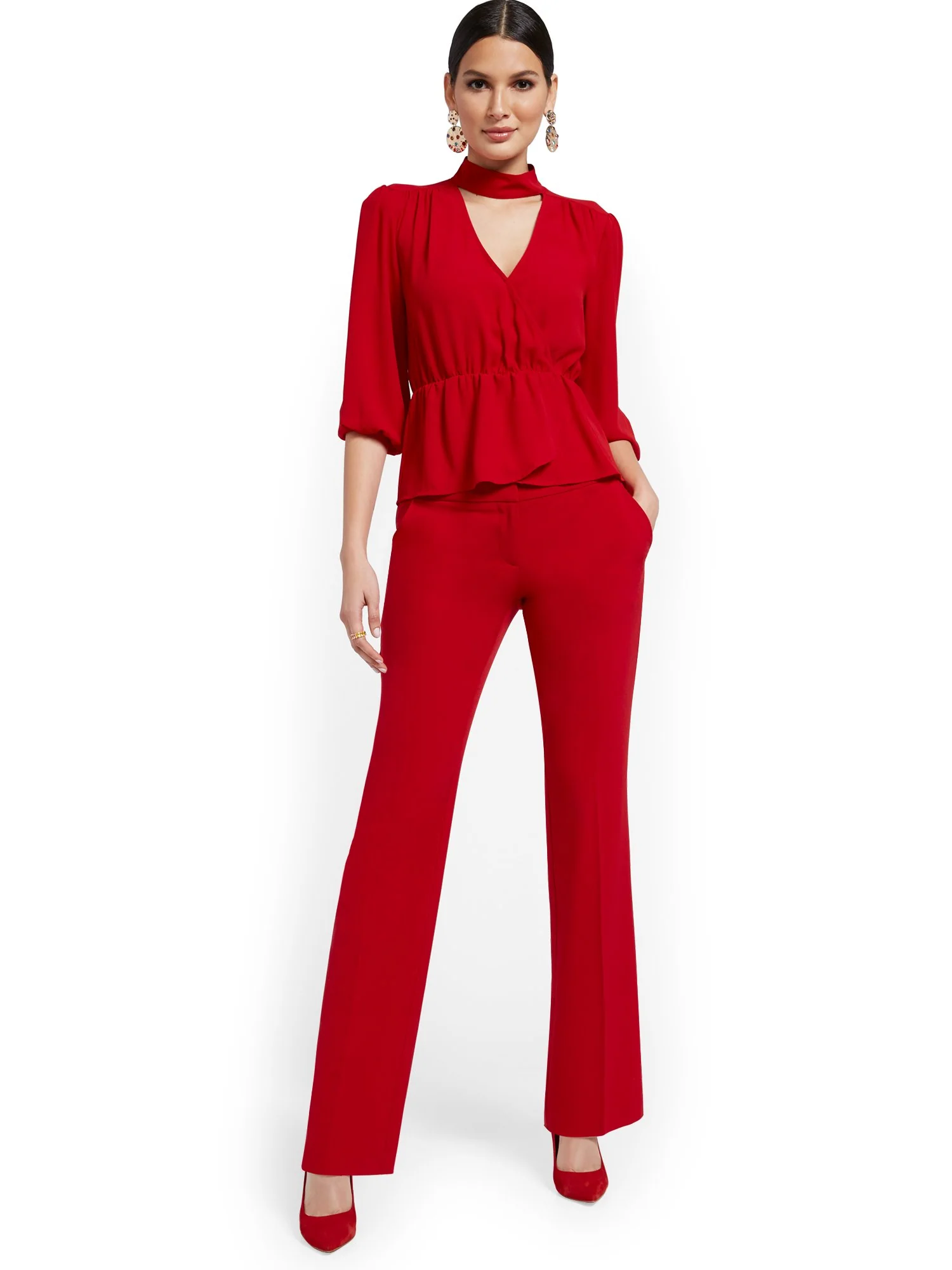 Petite Straight-Leg Pant - Essential Stretch - 7th Avenue - Image 12