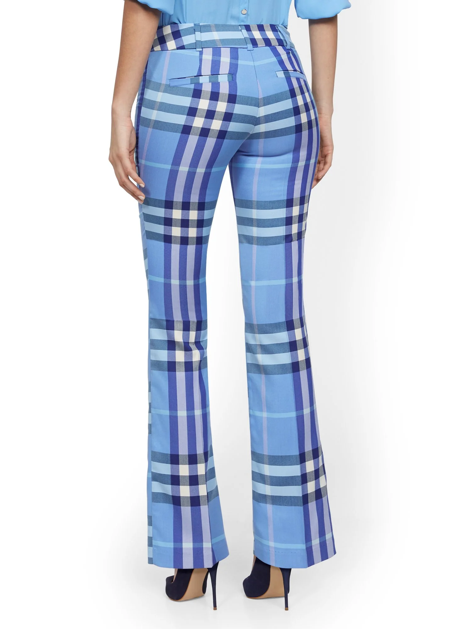 Petite Straight-Leg Pant - Modern - Plaid - 7th Avenue - Image 3