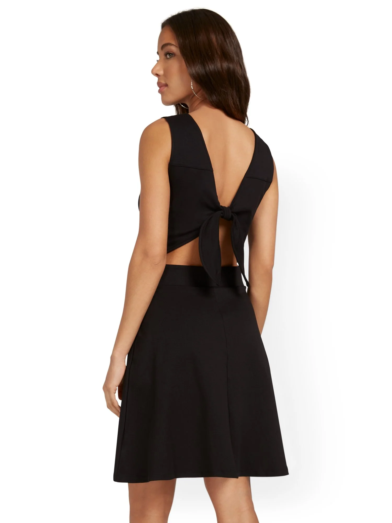Petite Tie-Back Dress - City Knits - Image 3