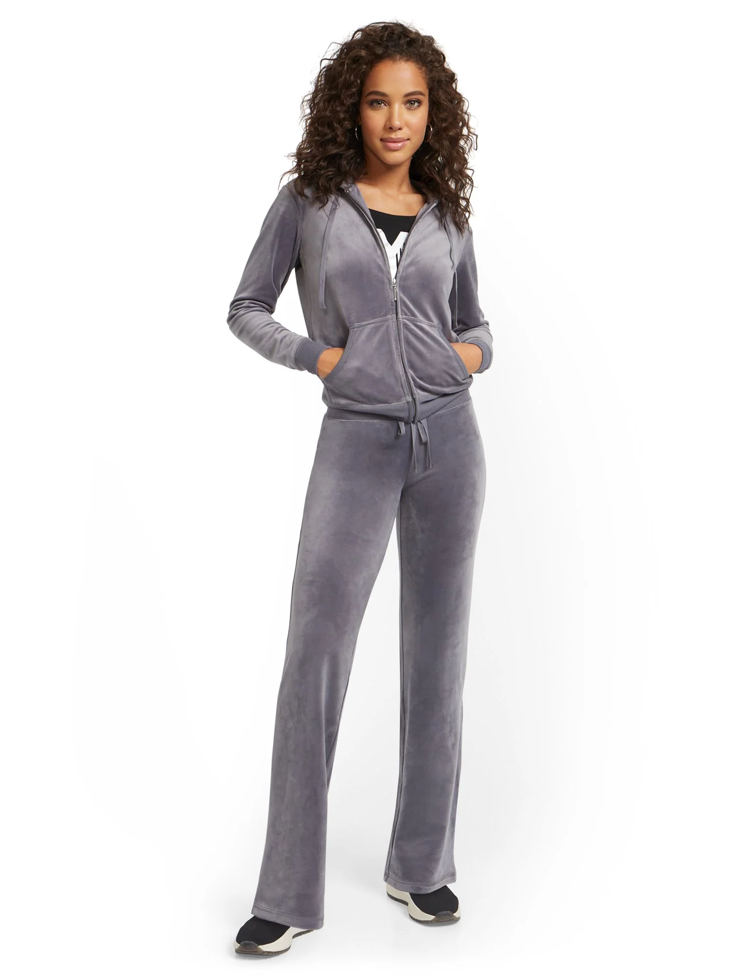 Petite Velour Straight-Leg Pant - Dreamy Velour Collection - Image 12