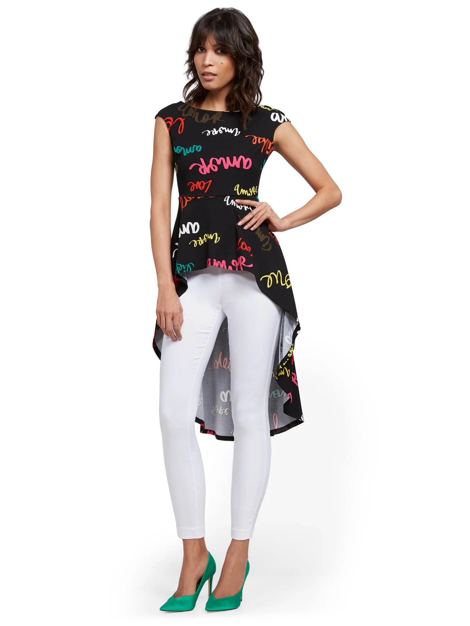 Petite Whitney High-Waisted Pull-On Ankle Pant - White - Image 4