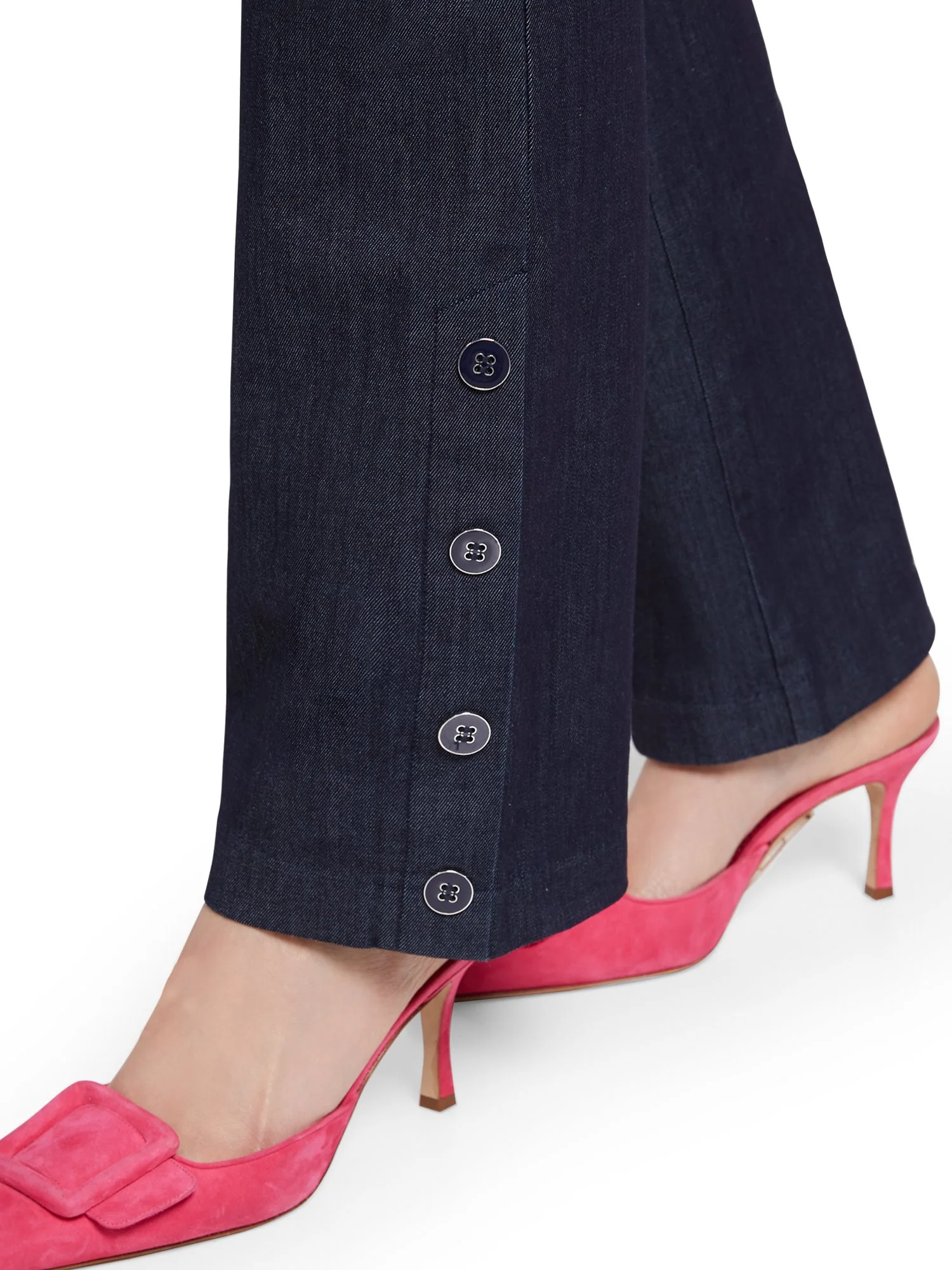 Petite Whitney High-Waisted Pull-On Barely Bootcut Pant - Navy - Image 4