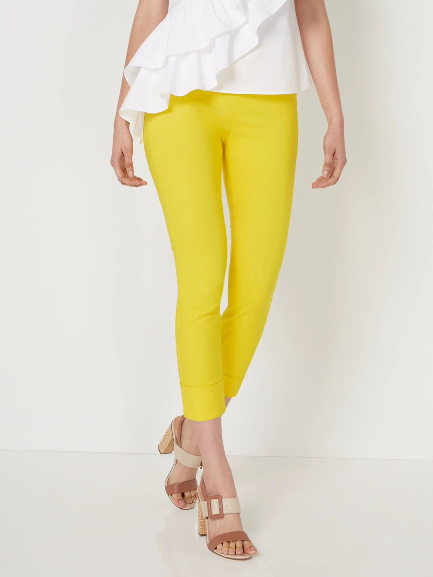 Petite Whitney High-Waisted Pull-On Slim-Leg Capri Pant - Image 24