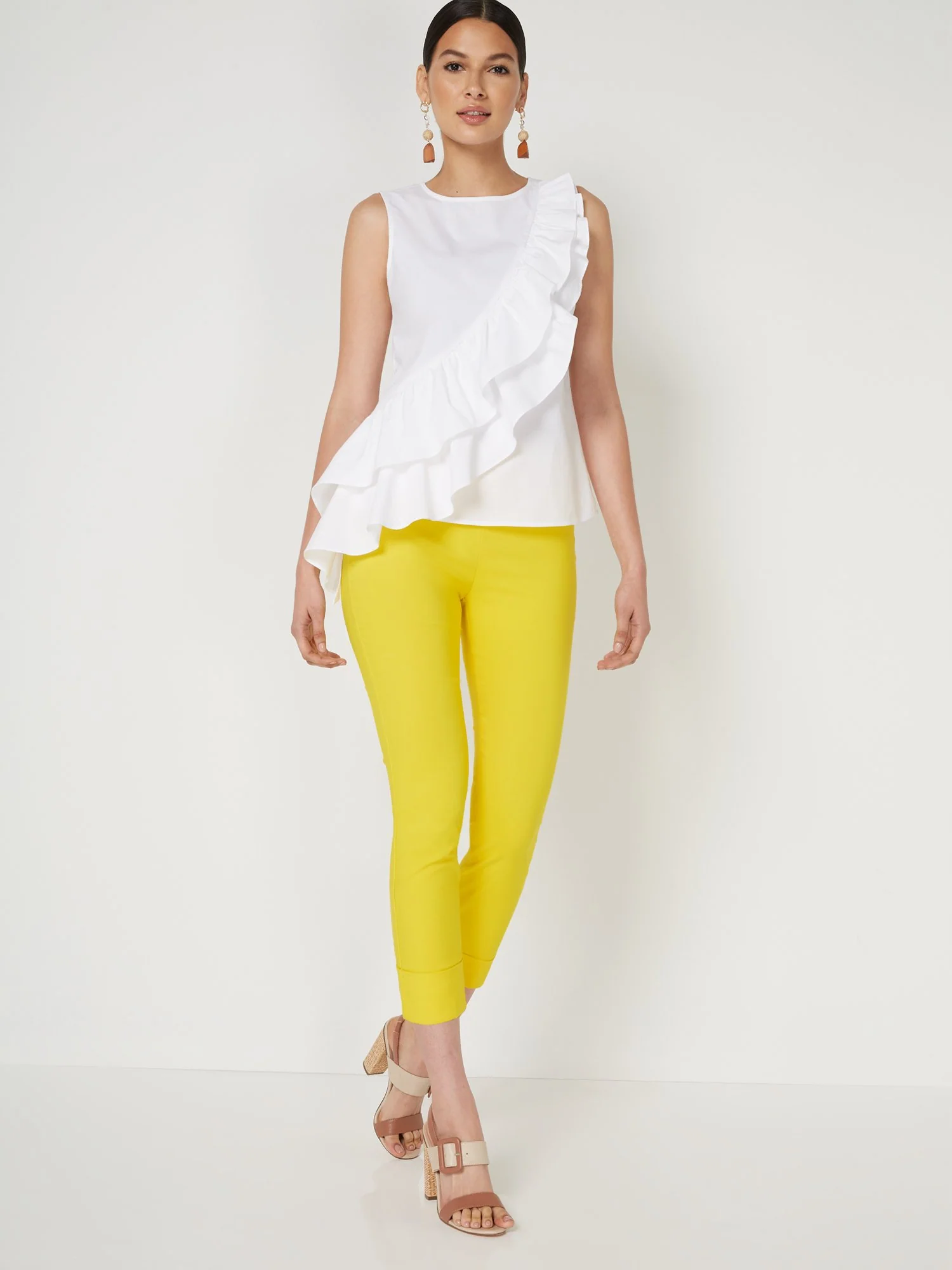 Petite Whitney High-Waisted Pull-On Slim-Leg Capri Pant - Image 25
