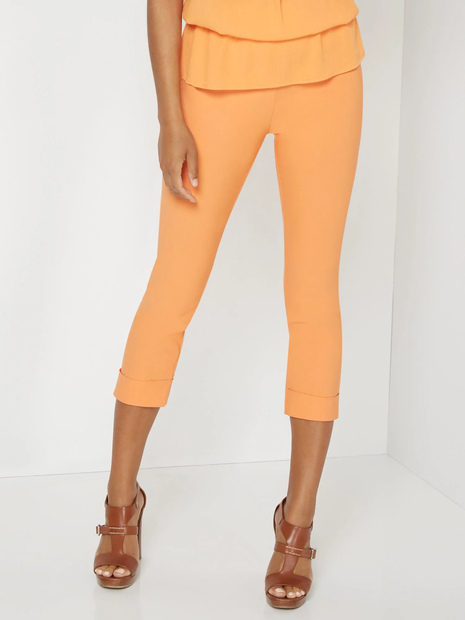 Petite Whitney High-Waisted Pull-On Slim-Leg Capri Pant - Image 27