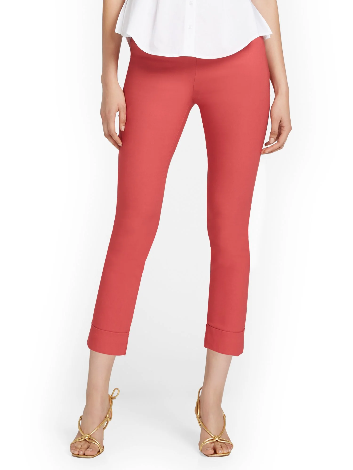 Petite Whitney High-Waisted Pull-On Slim-Leg Capri Pant - Image 32
