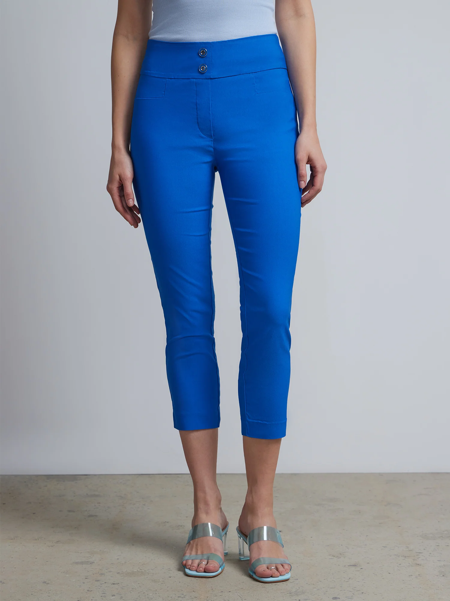 Petite Whitney High-Waisted Pull-On Slim-Leg Capri Pant - Image 36
