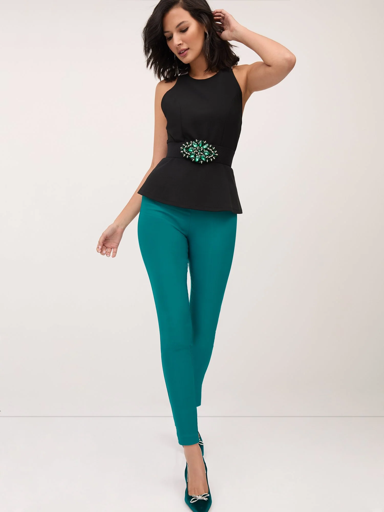 Petite Whitney High-Waisted Pull-On Slim-Leg Pant - Image 6