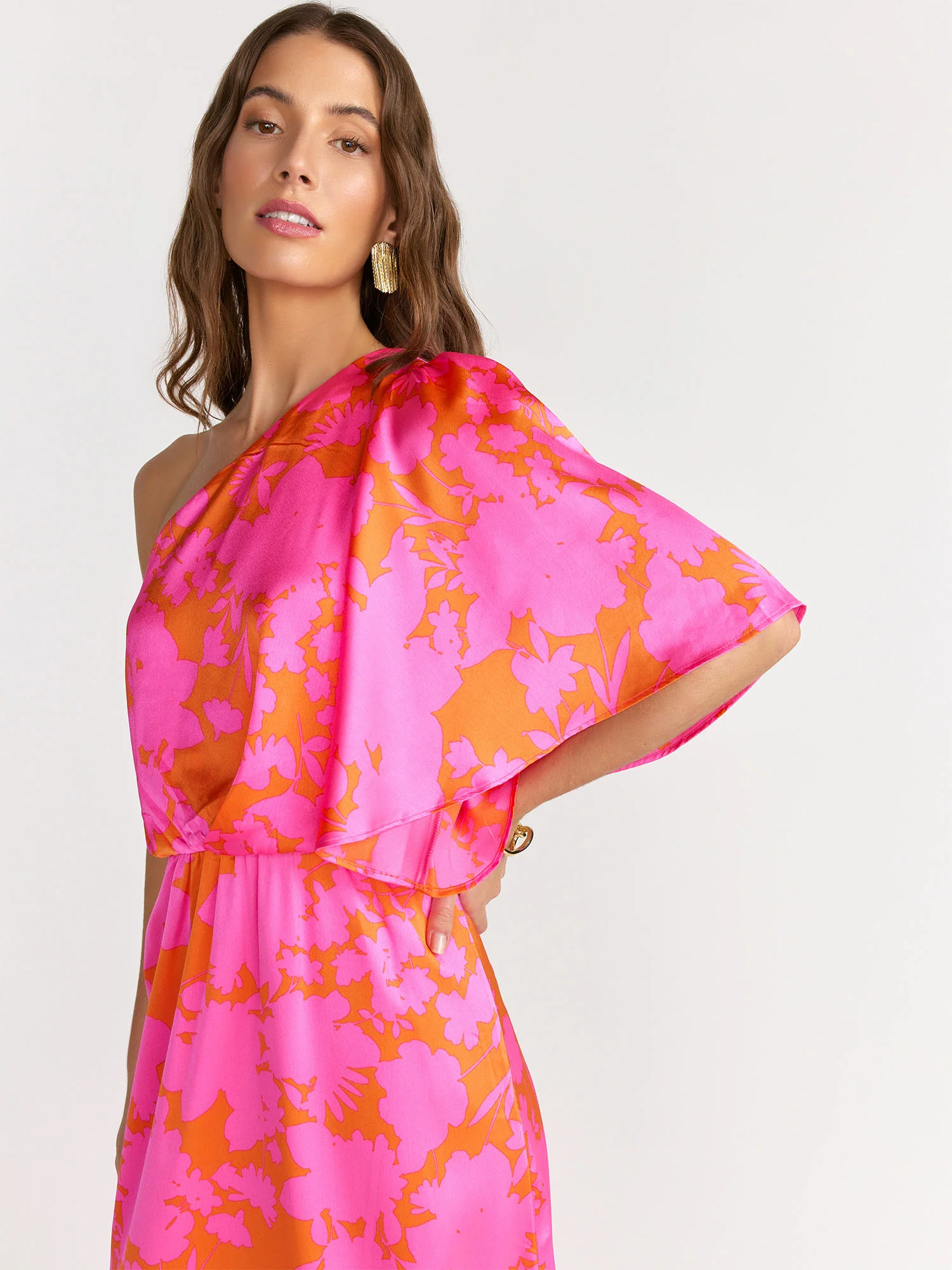 Sugarlips One Shoulder Printed Side Slit Maxi Dress - Brands We Love - Image 2
