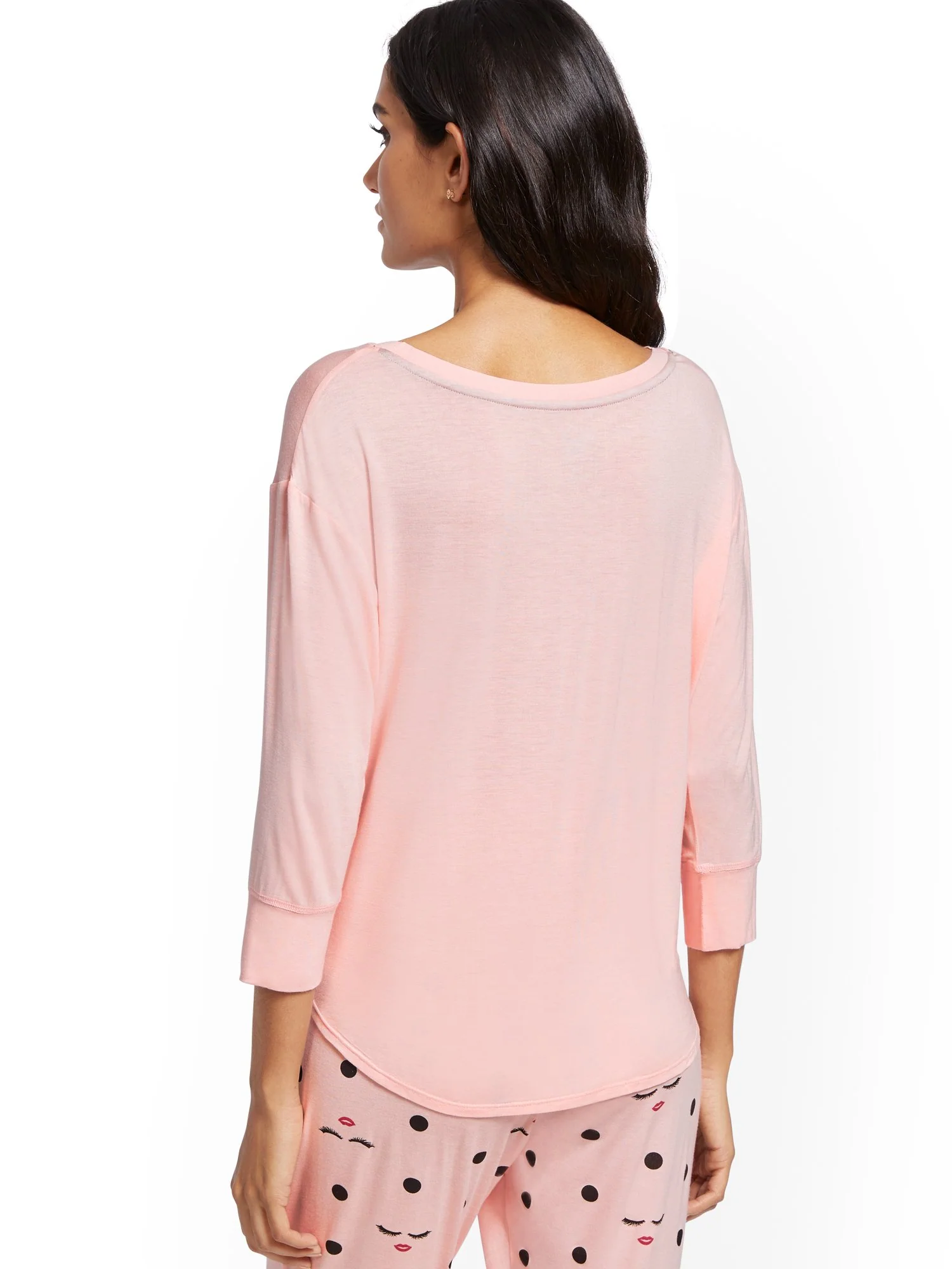Pink 'Sleepy Eyes' Sleep Tee - Image 3