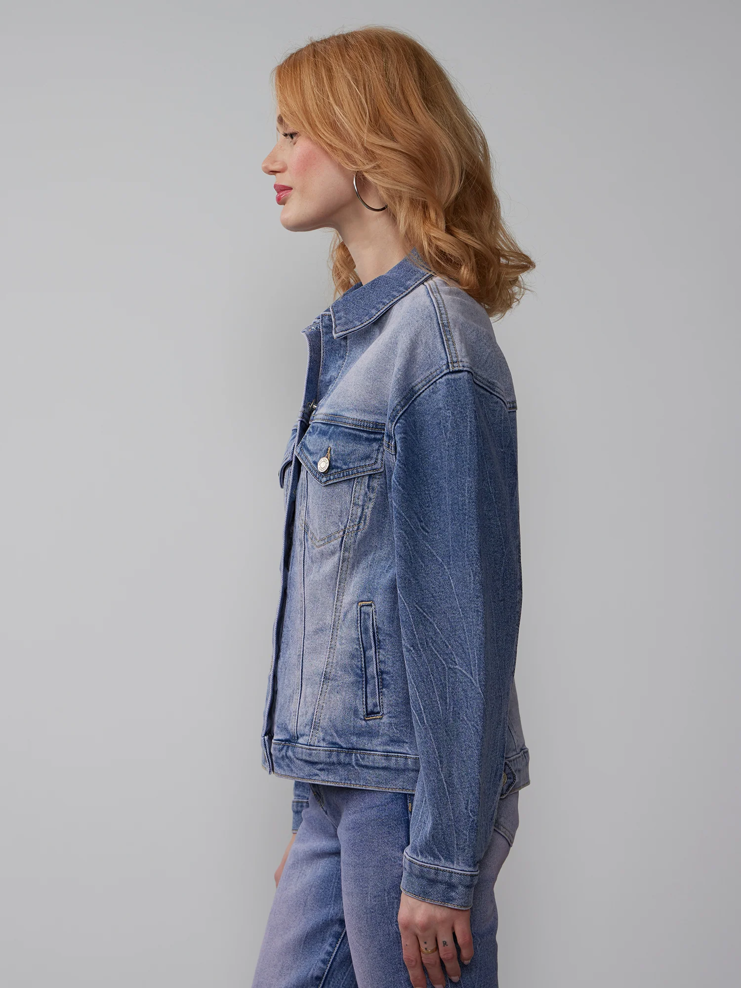 Light Wash Denim Jacket - Image 3