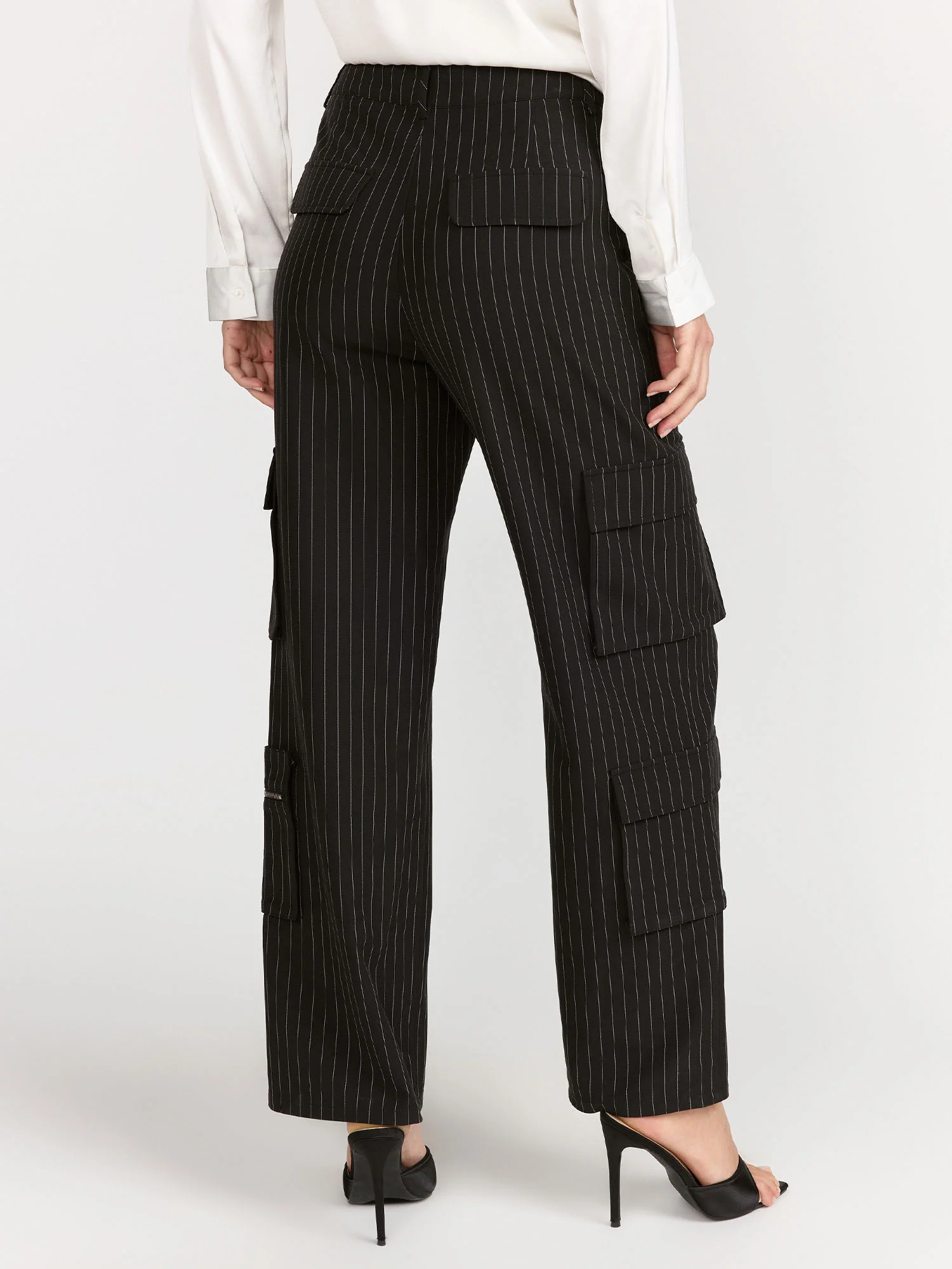 Blue Blush Pinstripe Cargo Pant - Brands We Love - Image 3